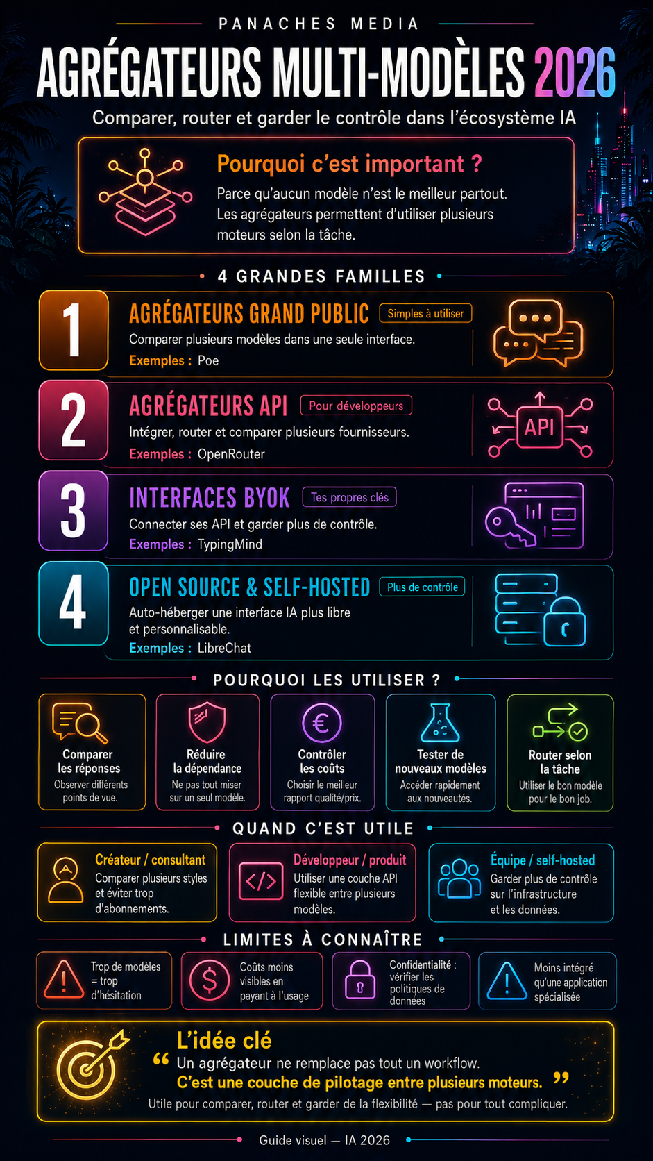 Illustration de Agrégateurs multi-modèles : pourquoi ils deviennent essentiels dans l’écosystème IA 2026