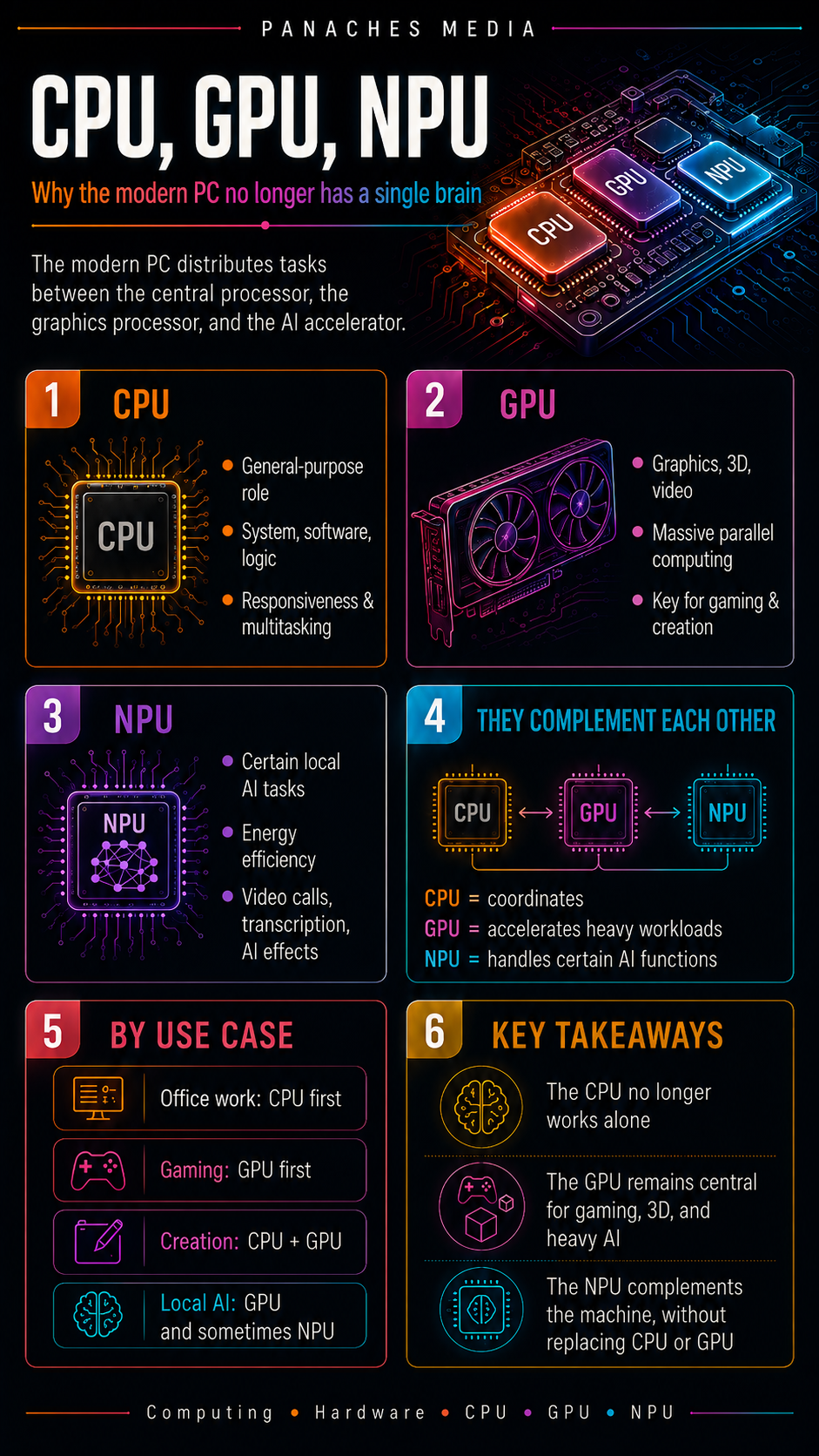 Illustration for CPU, GPU, NPU: Why the Modern PC No Longer Has a Single Brain