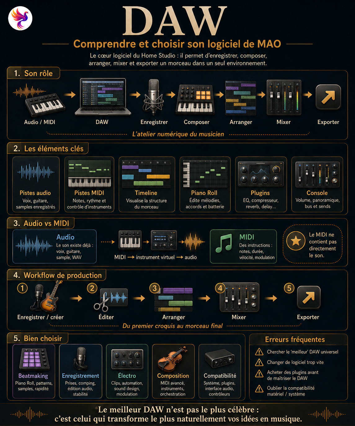 Illustration de DAW : comprendre et choisir son logiciel de MAO