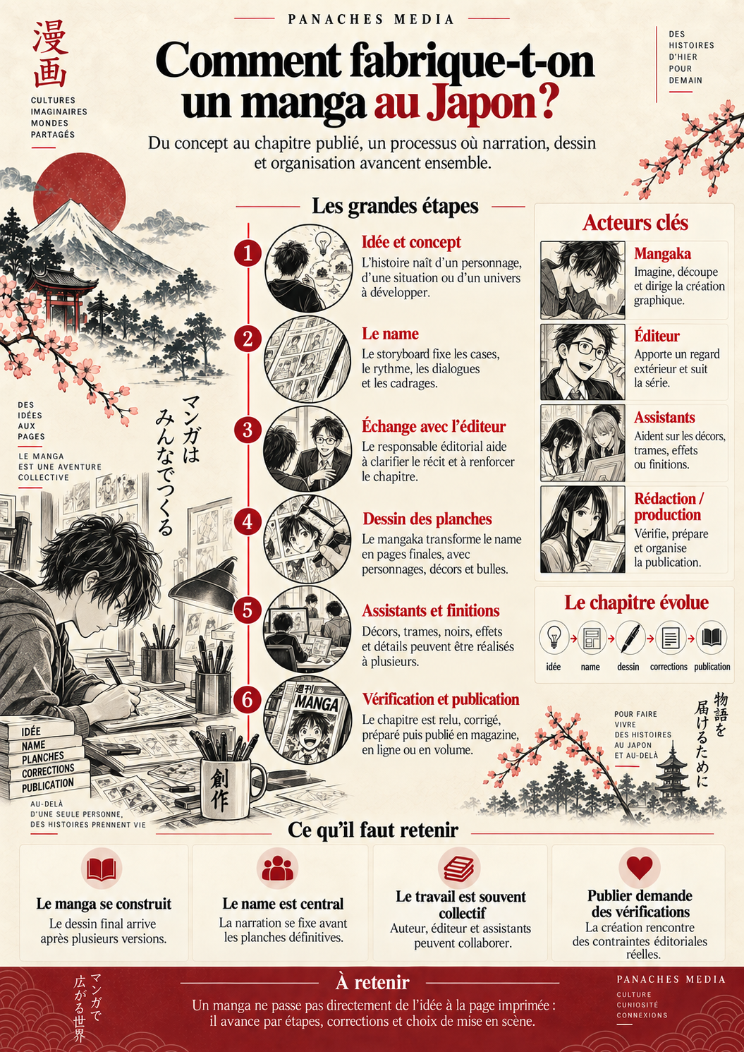 Illustration de Comment fabrique-t-on un manga au Japon ?