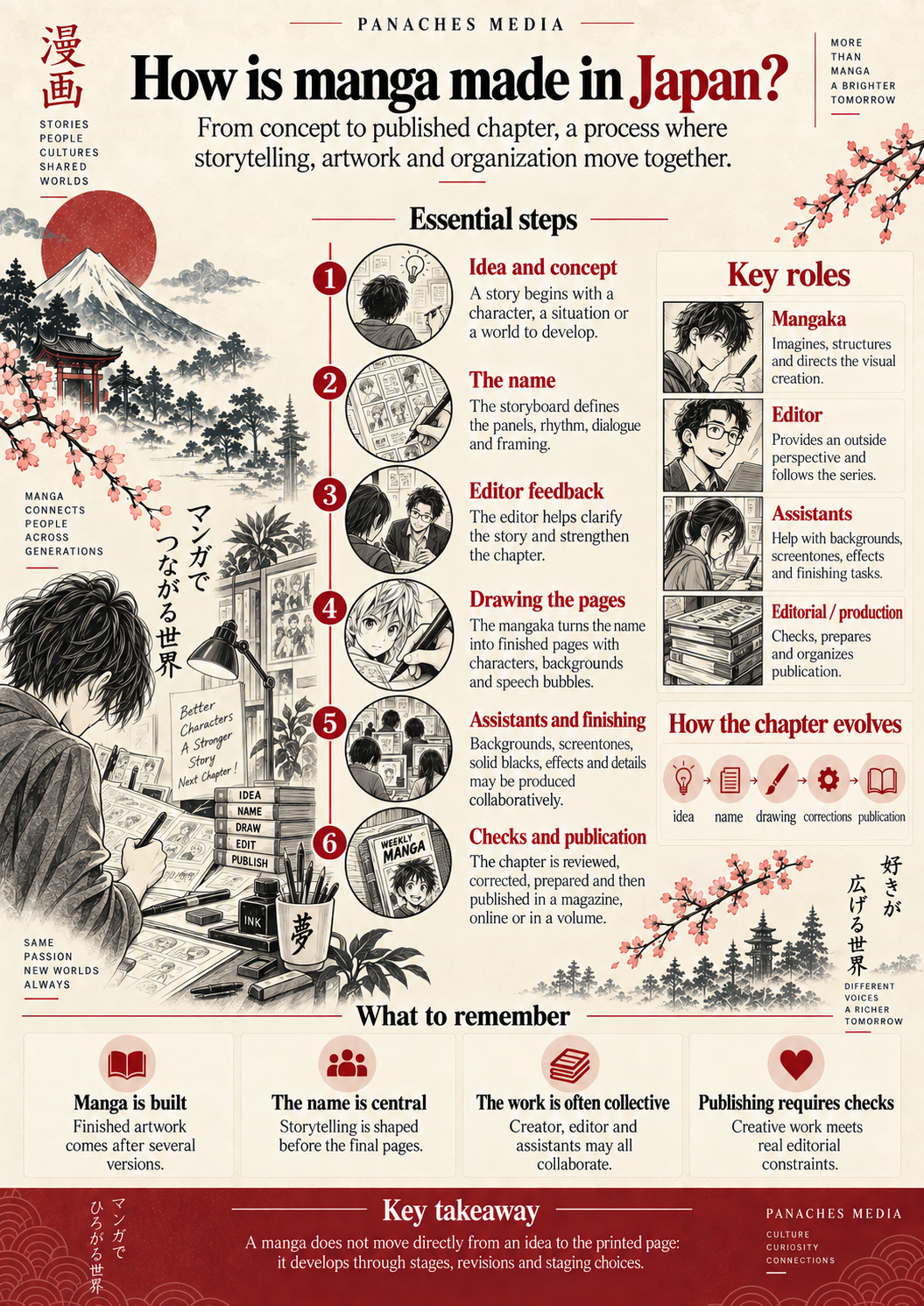 Ilustración de ¿Cómo se fabrica un manga en Japón?