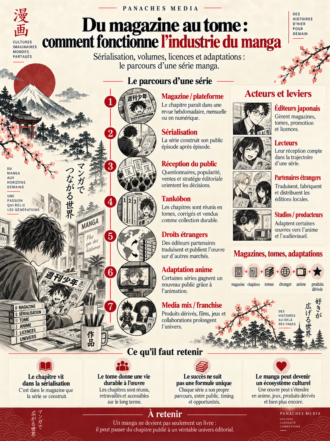 Illustration de Du magazine au tome : comment fonctionne l’industrie du manga