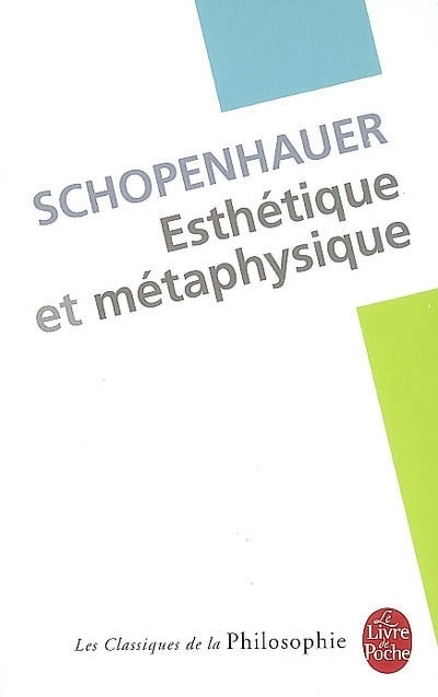 Schopenhauer: Estética y metafísica