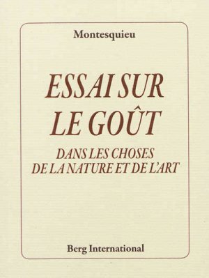 Montesquieu: Ensayo sobre el gusto
