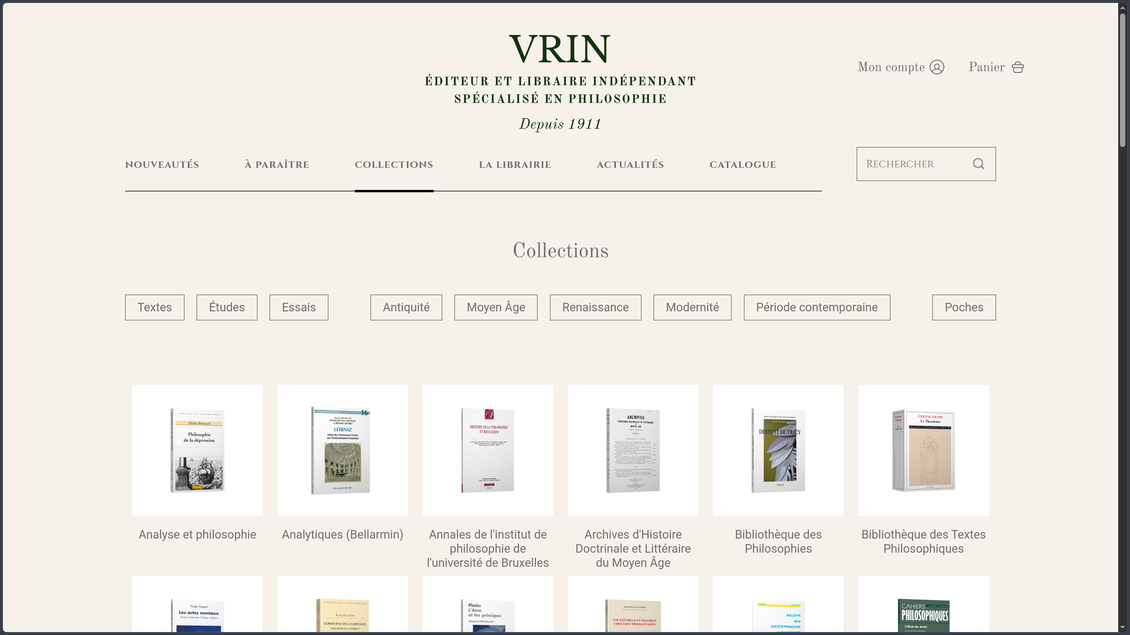 Librairie philosophique J. Vrin