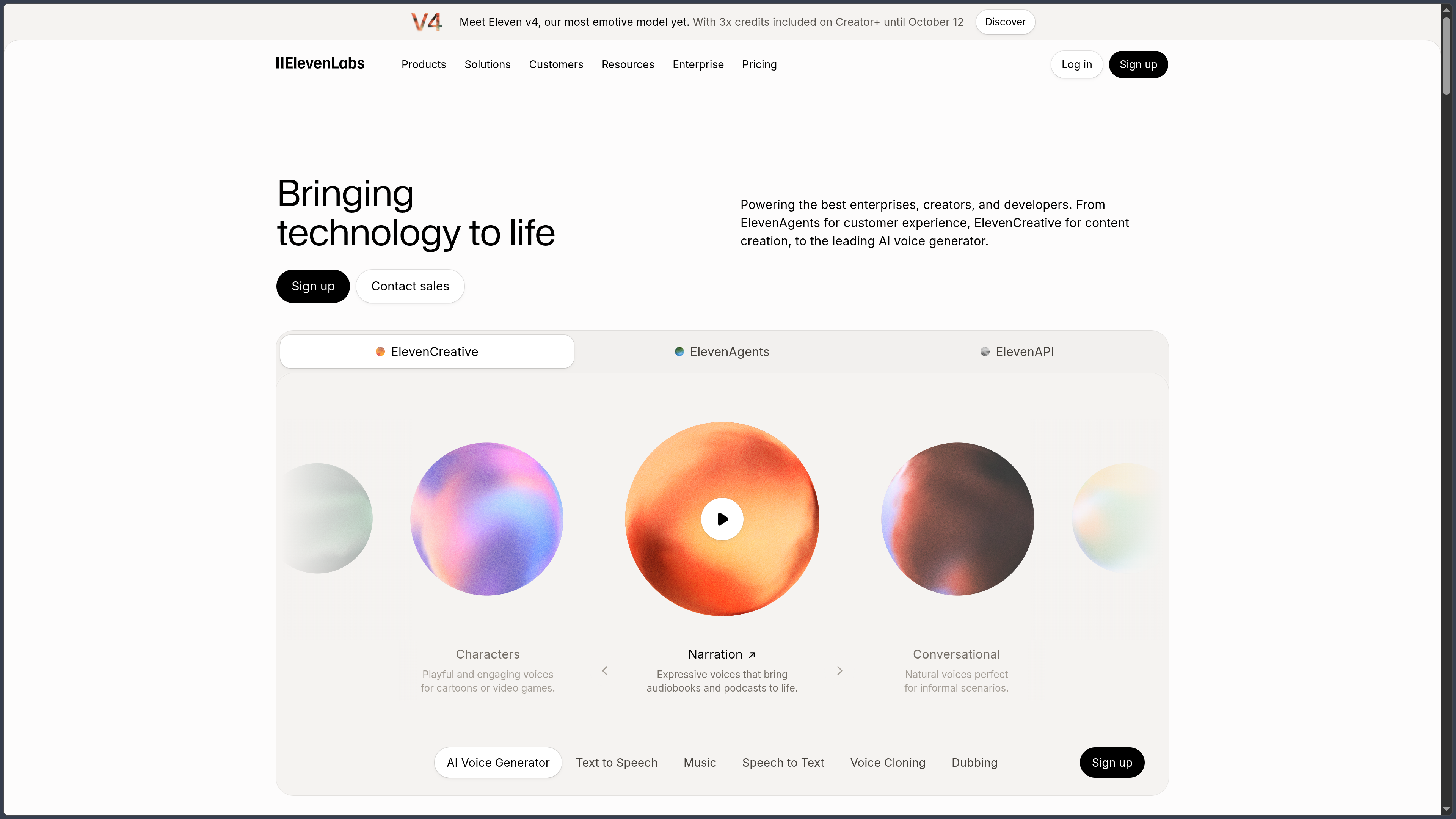 ElevenLabs screenshot