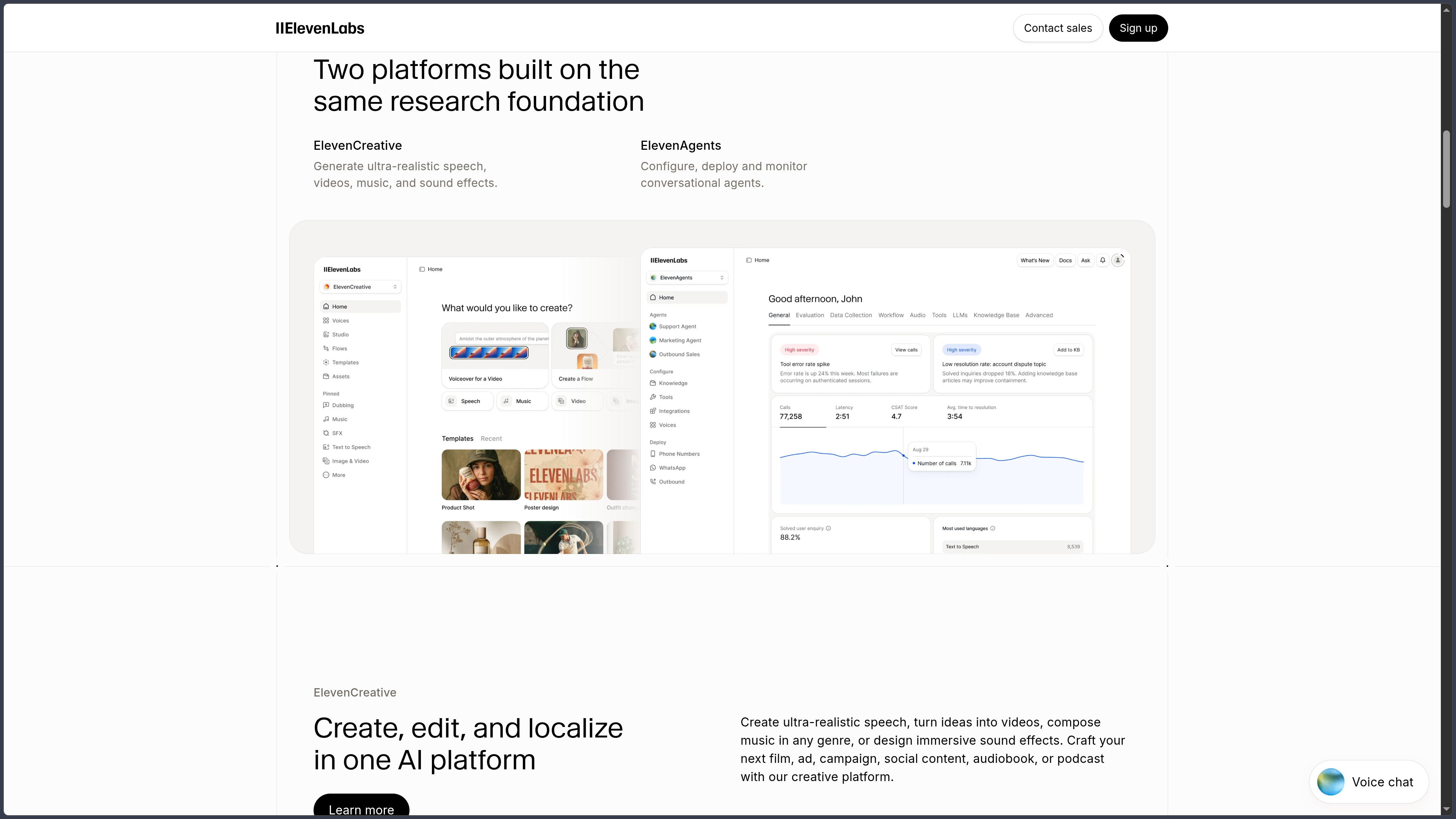 ElevenLabs screenshot