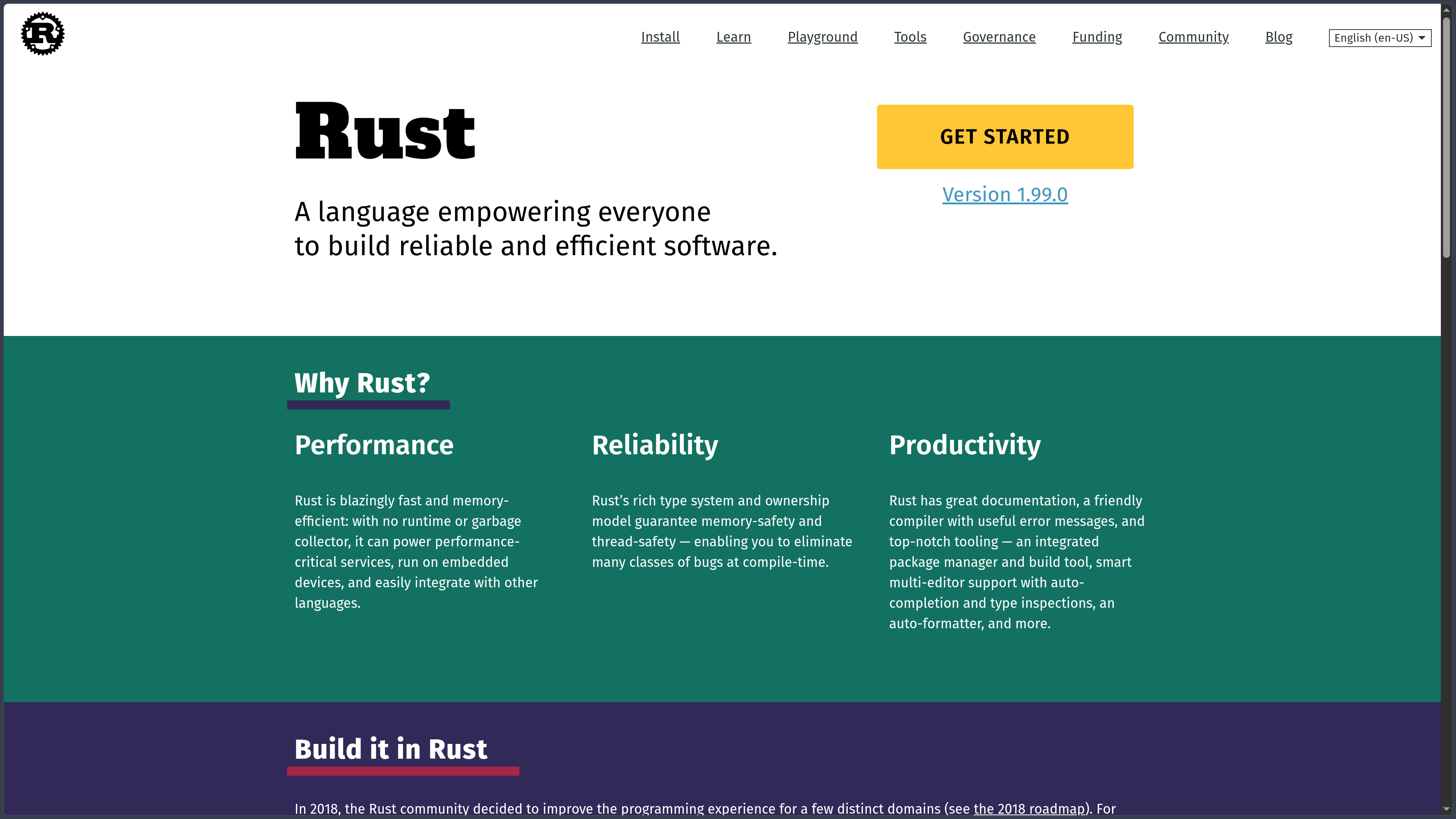 Rust screenshot