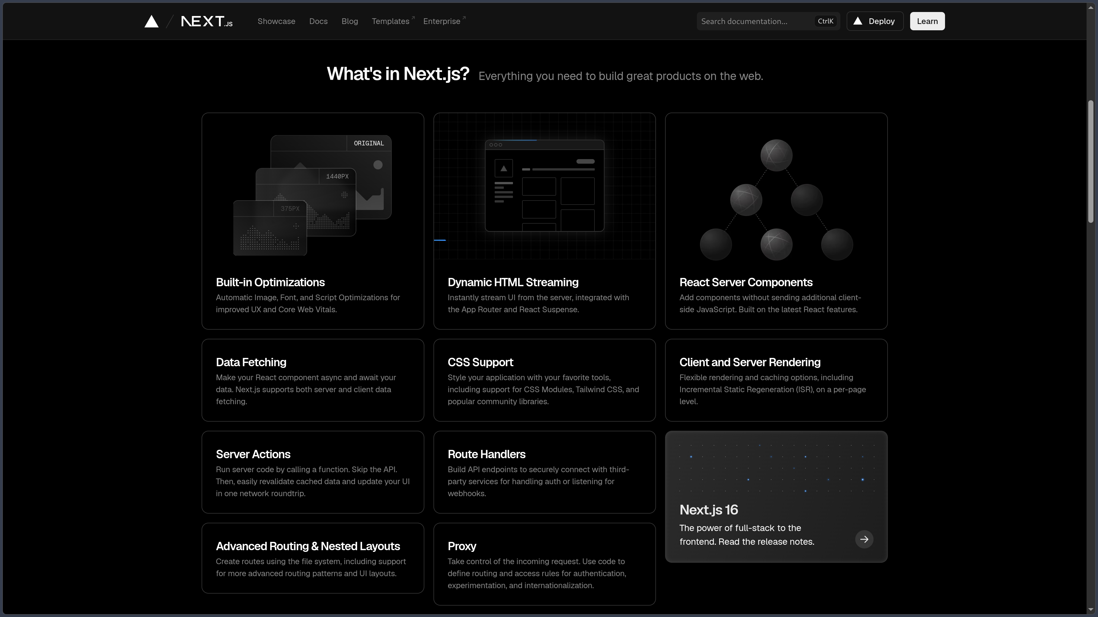 Next.js screenshot