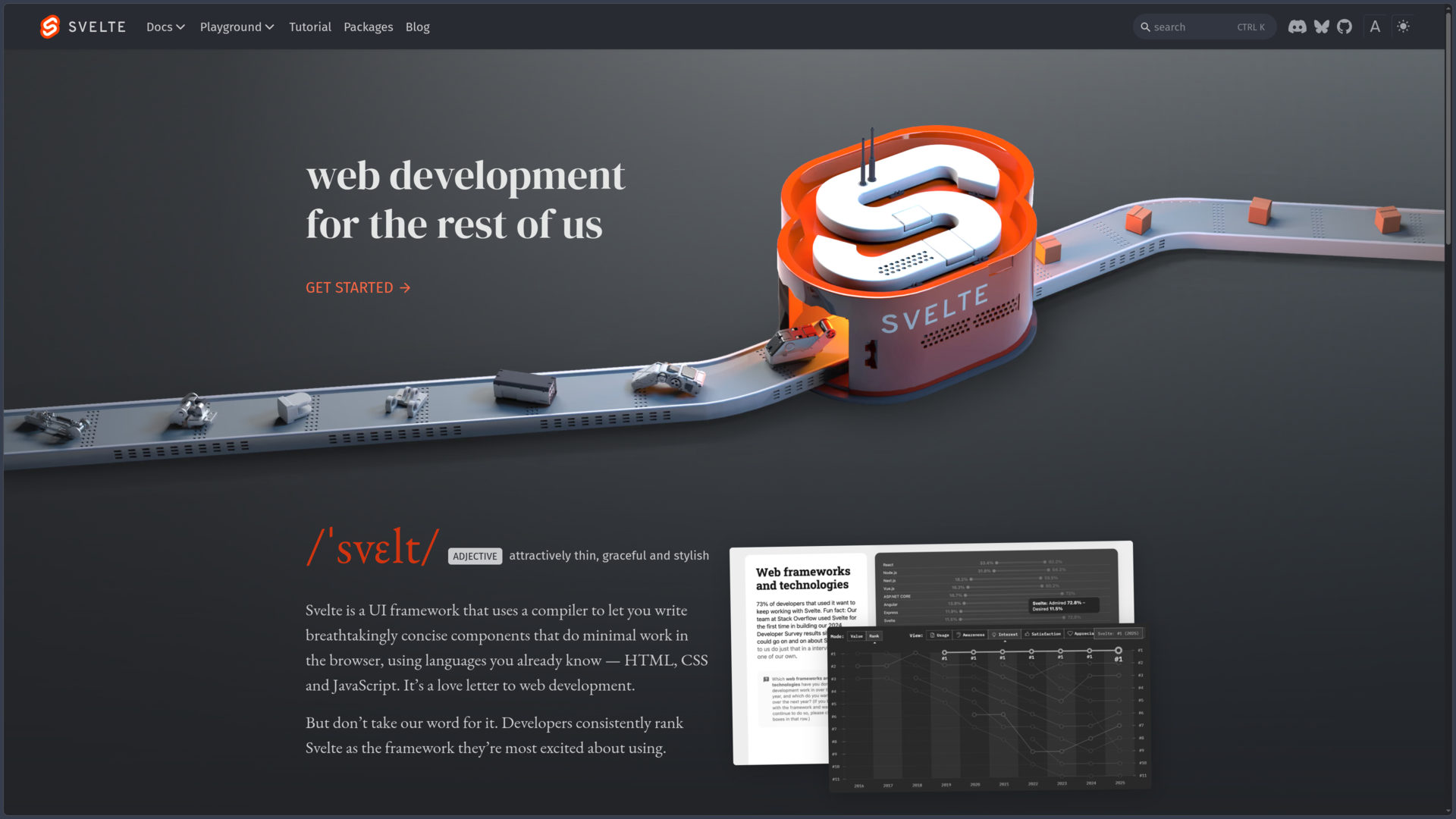 Svelte screenshot