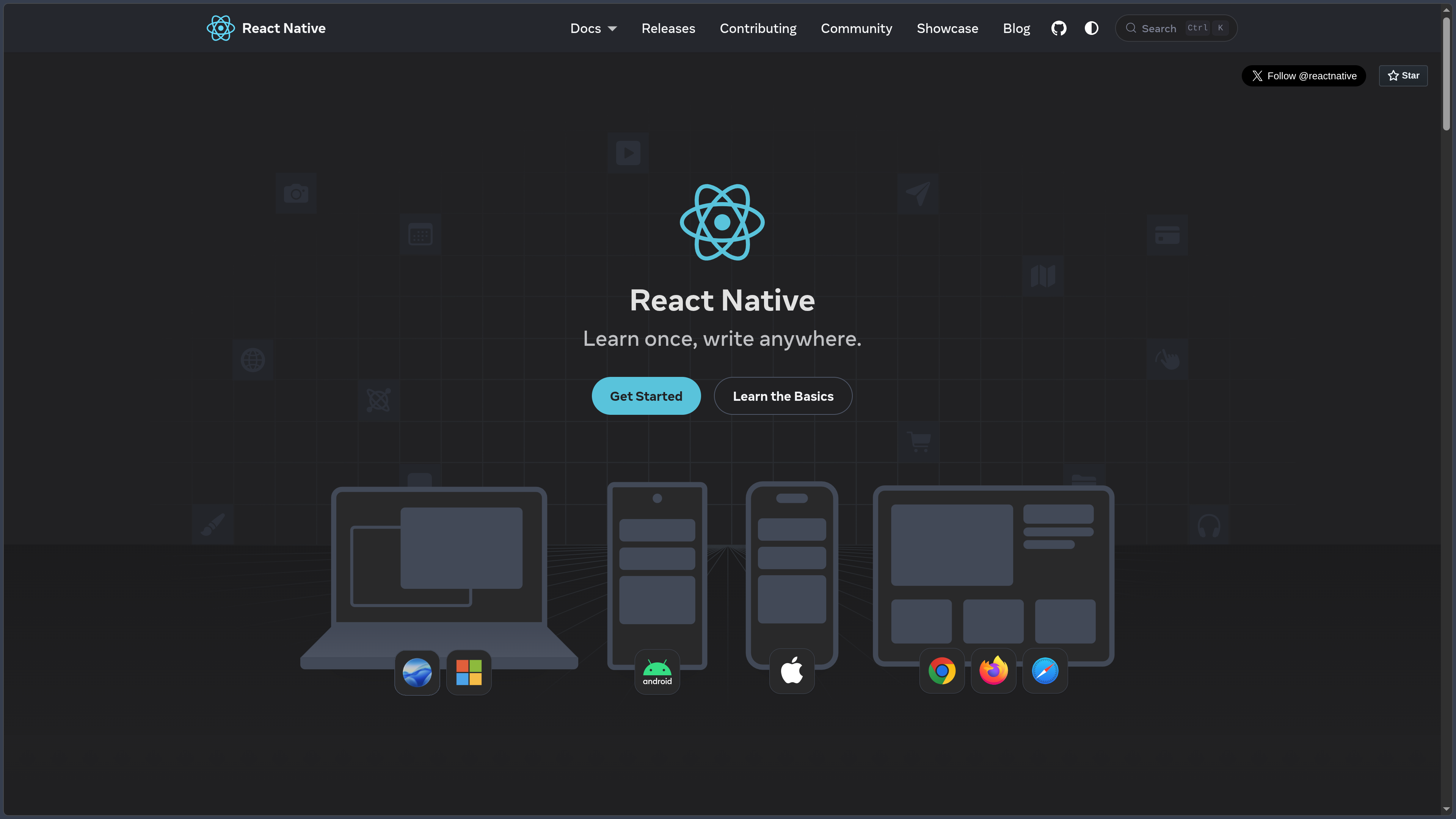 React Native screenshot