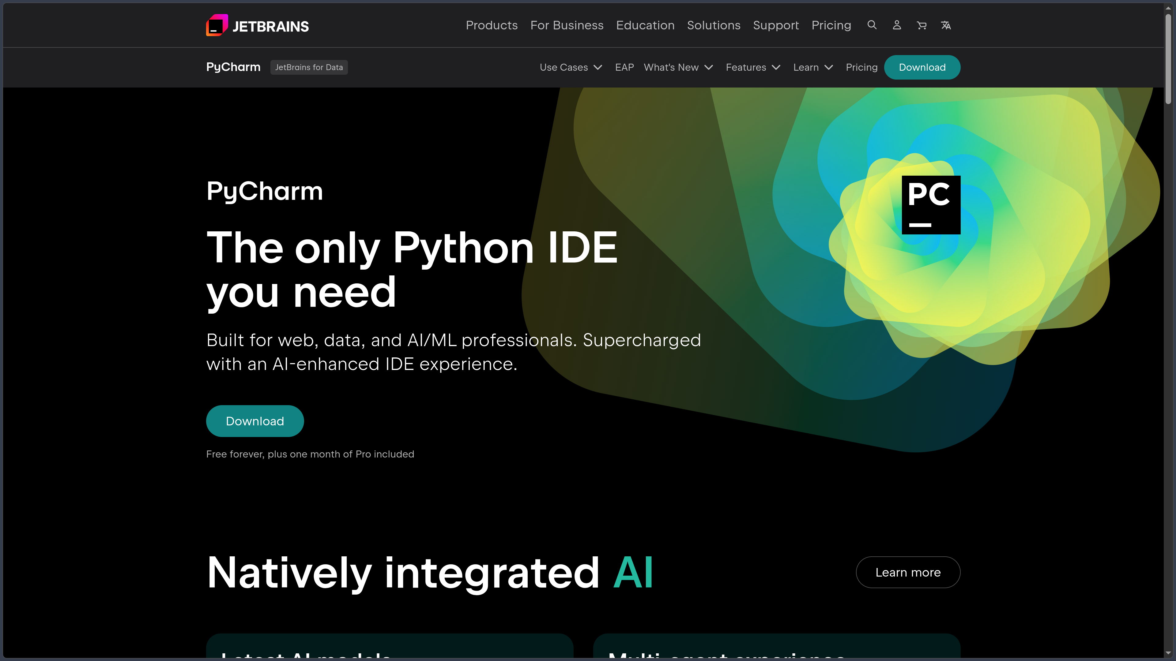 PyCharm screenshot