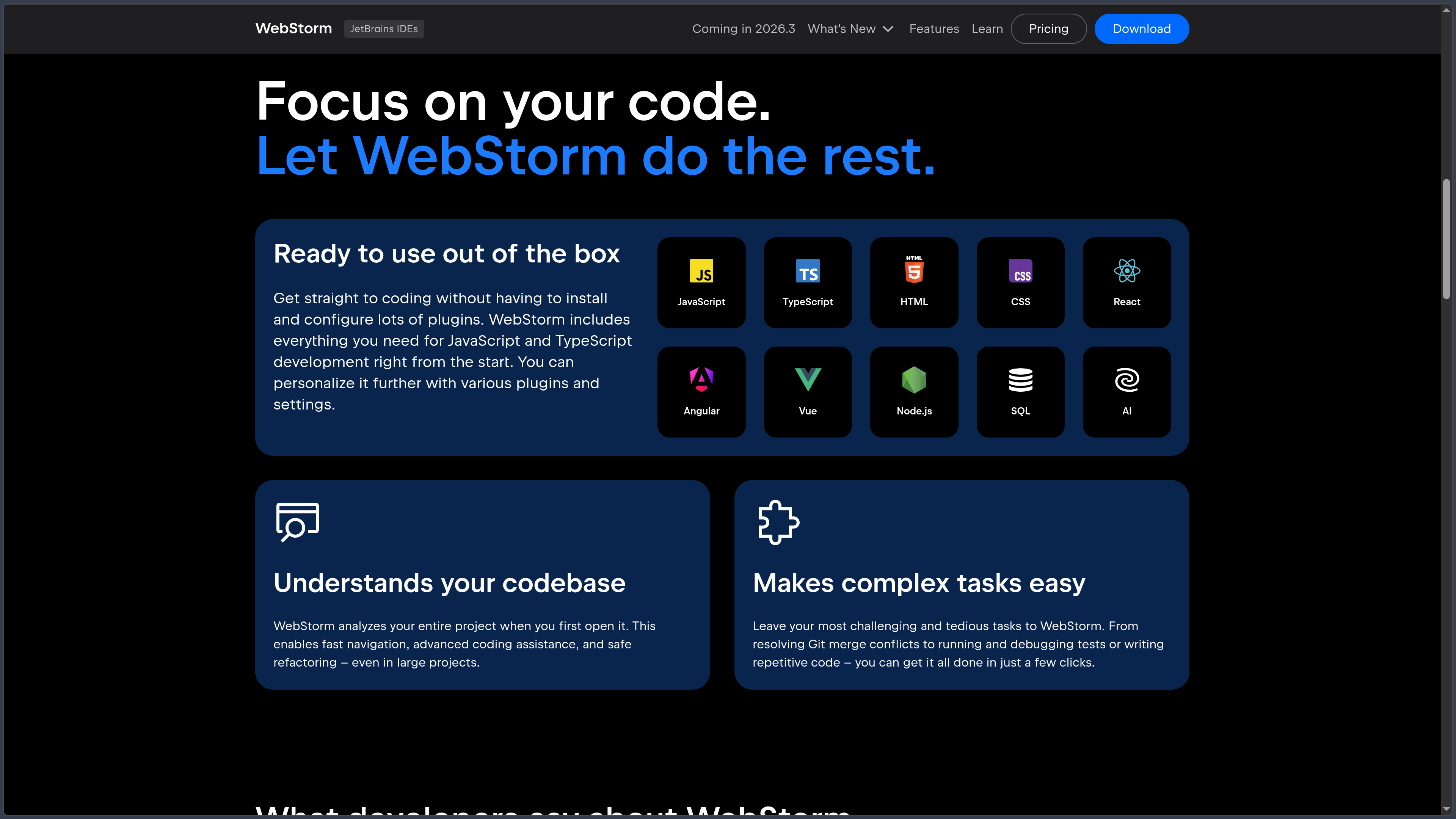 WebStorm screenshot