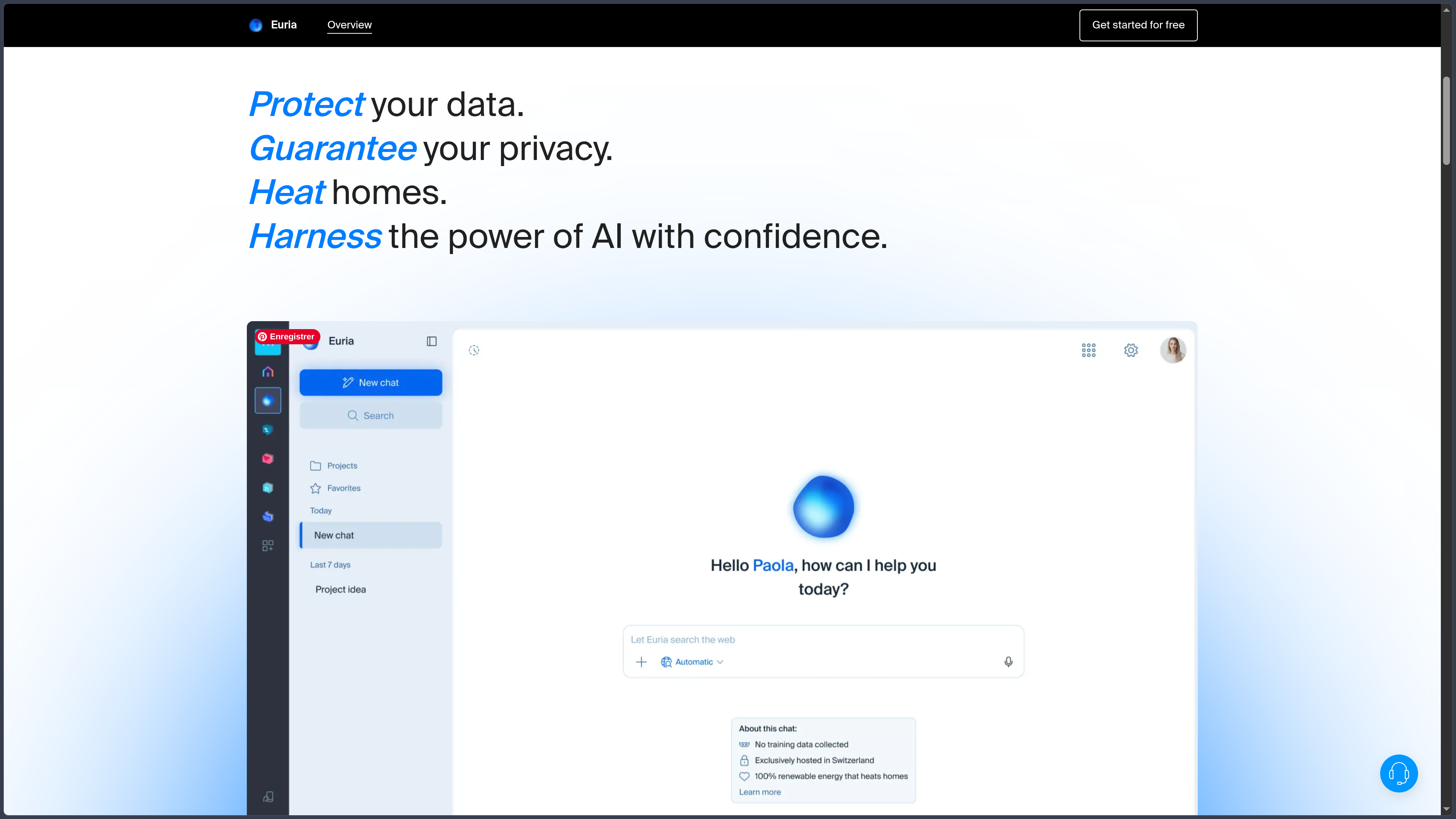 Euria screenshot