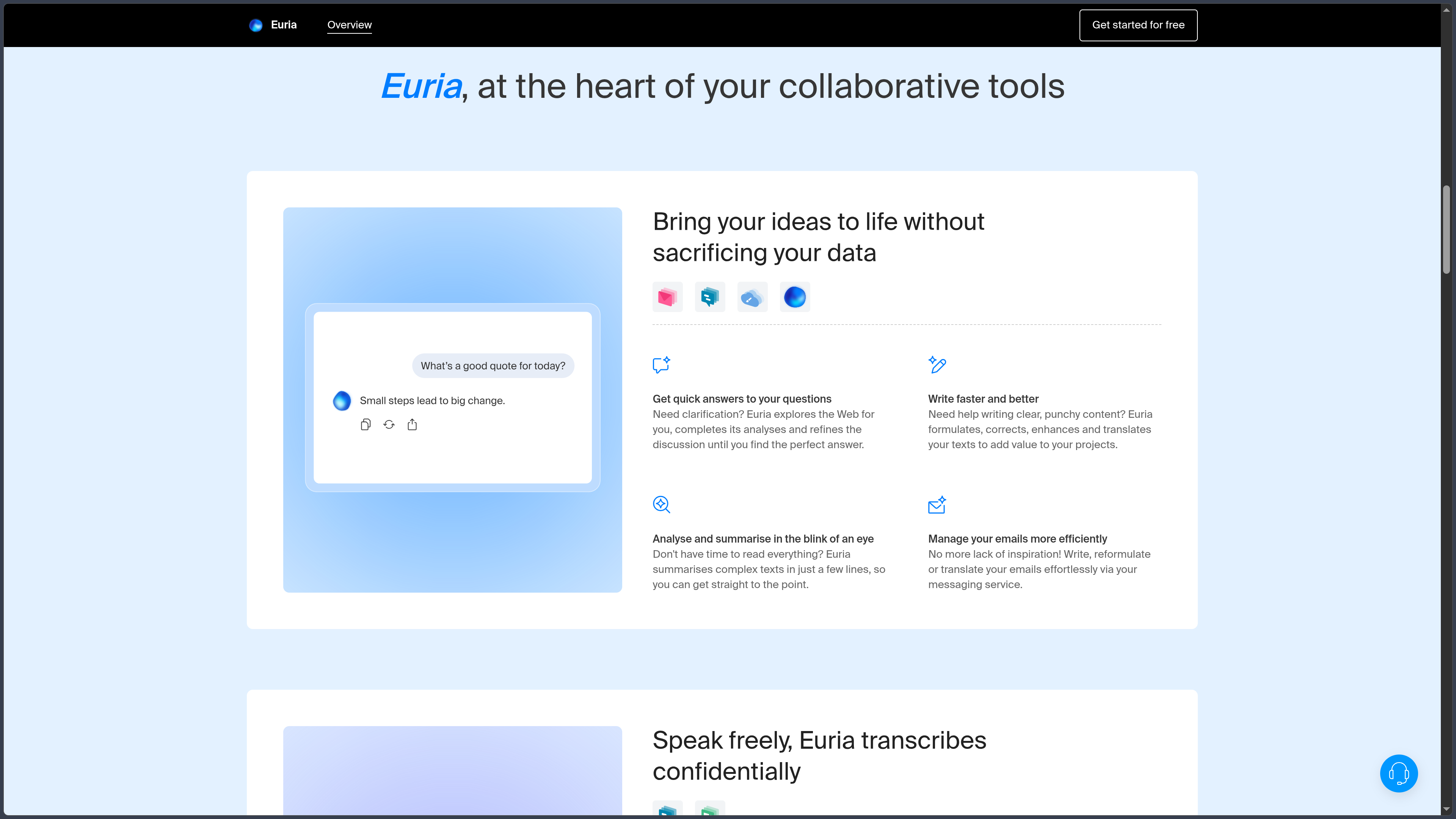Euria screenshot