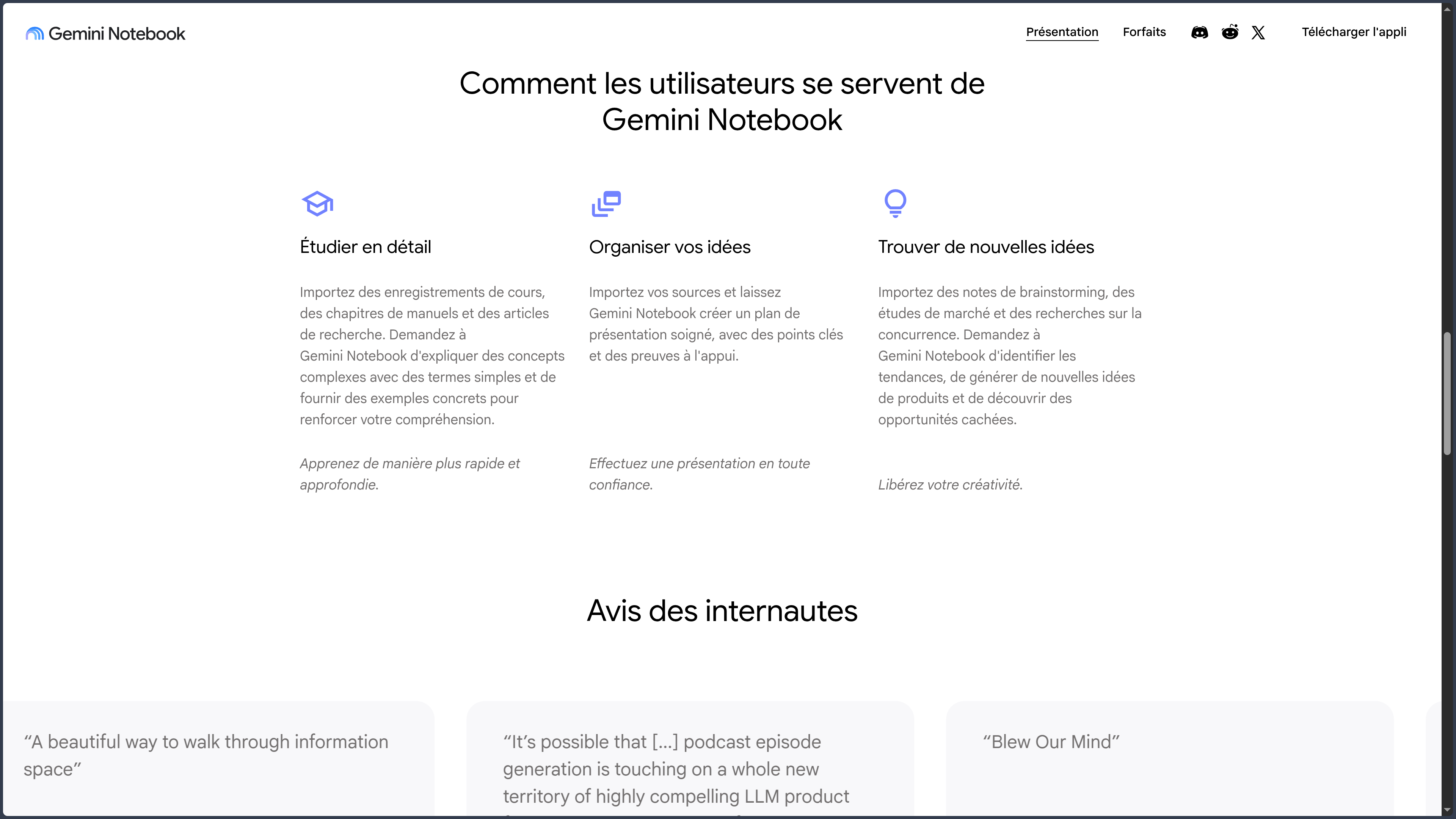 Gemini Notebook screenshot