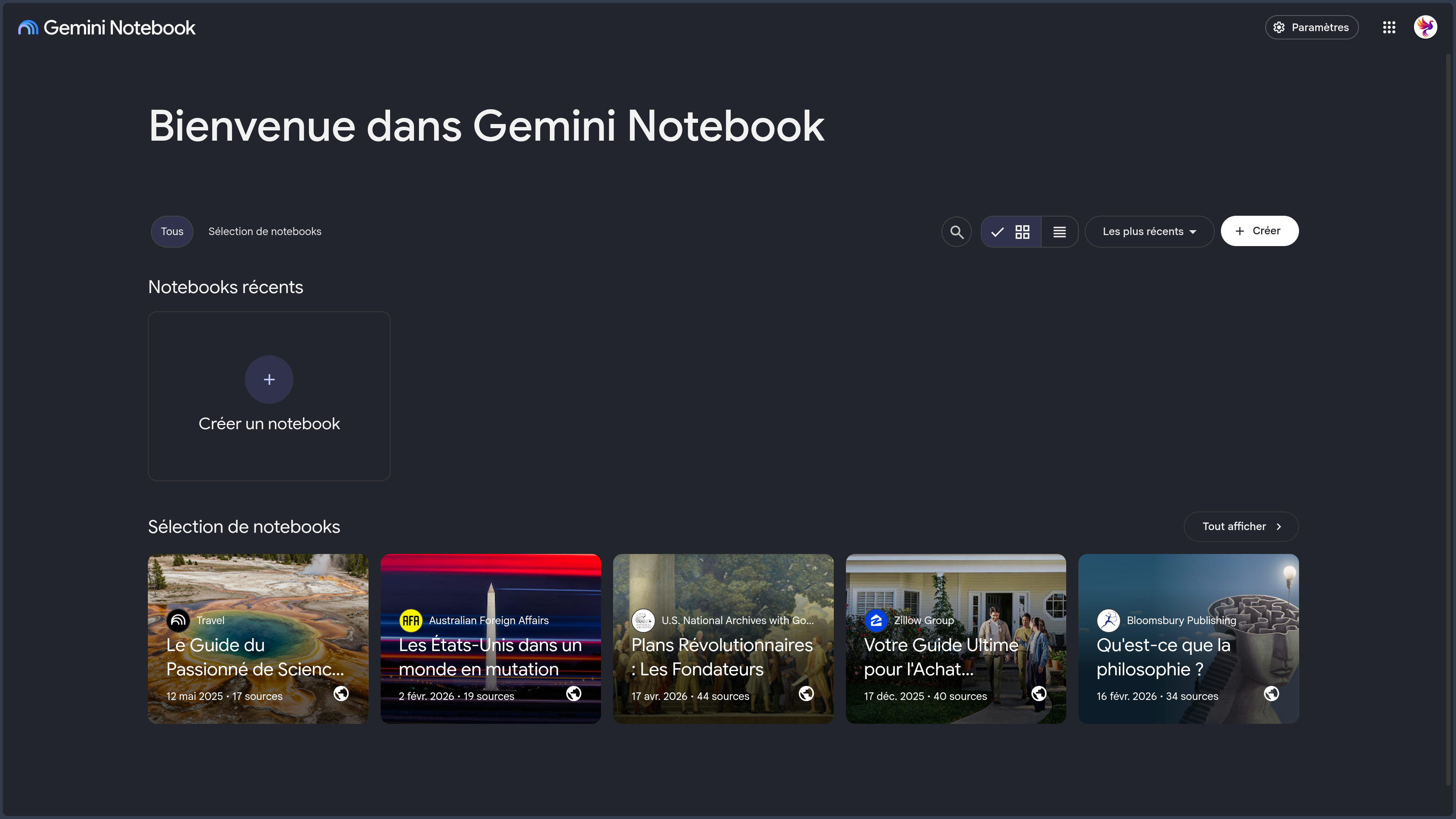 Gemini Notebook screenshot
