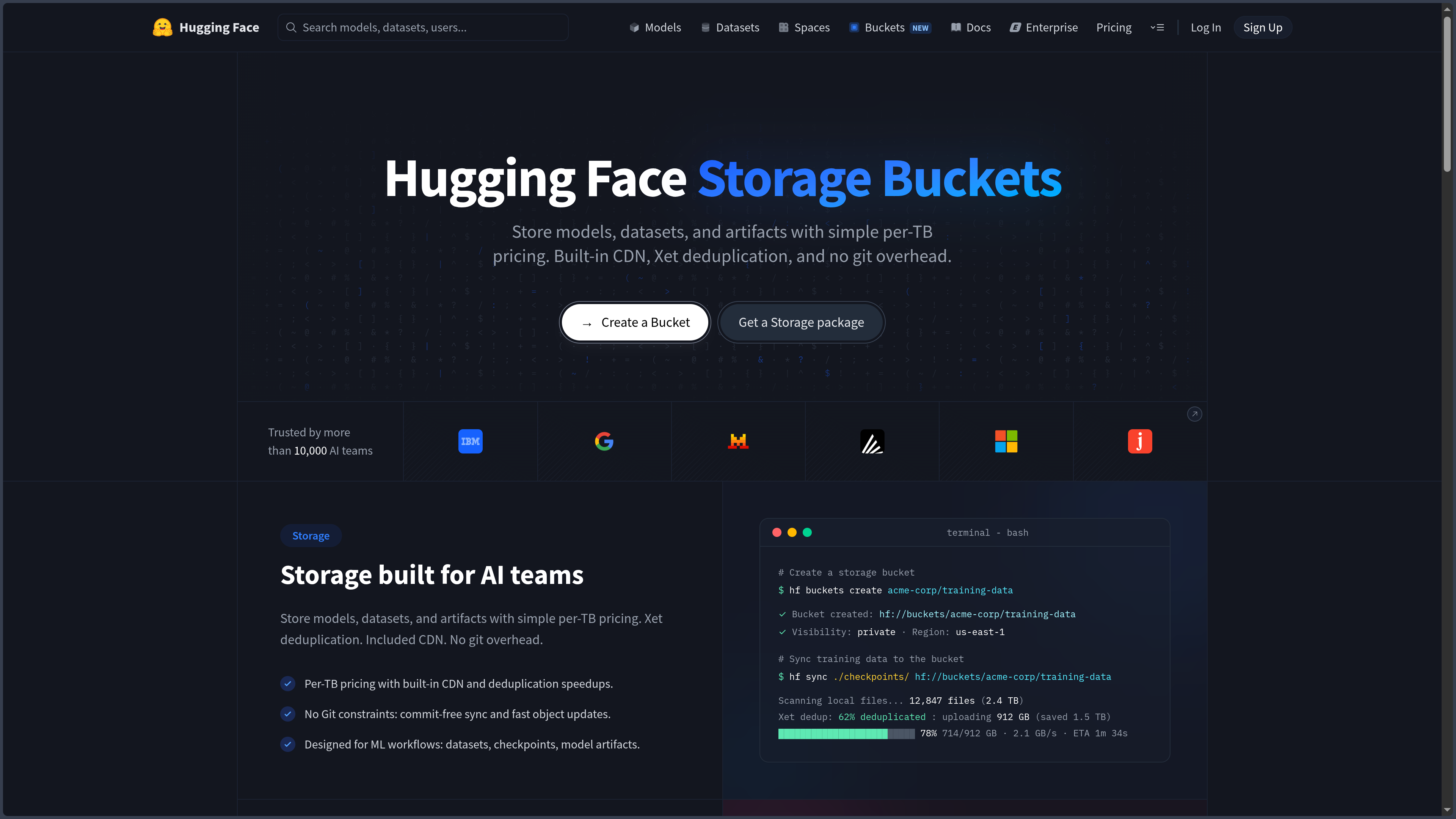 Hugging Face screenshot