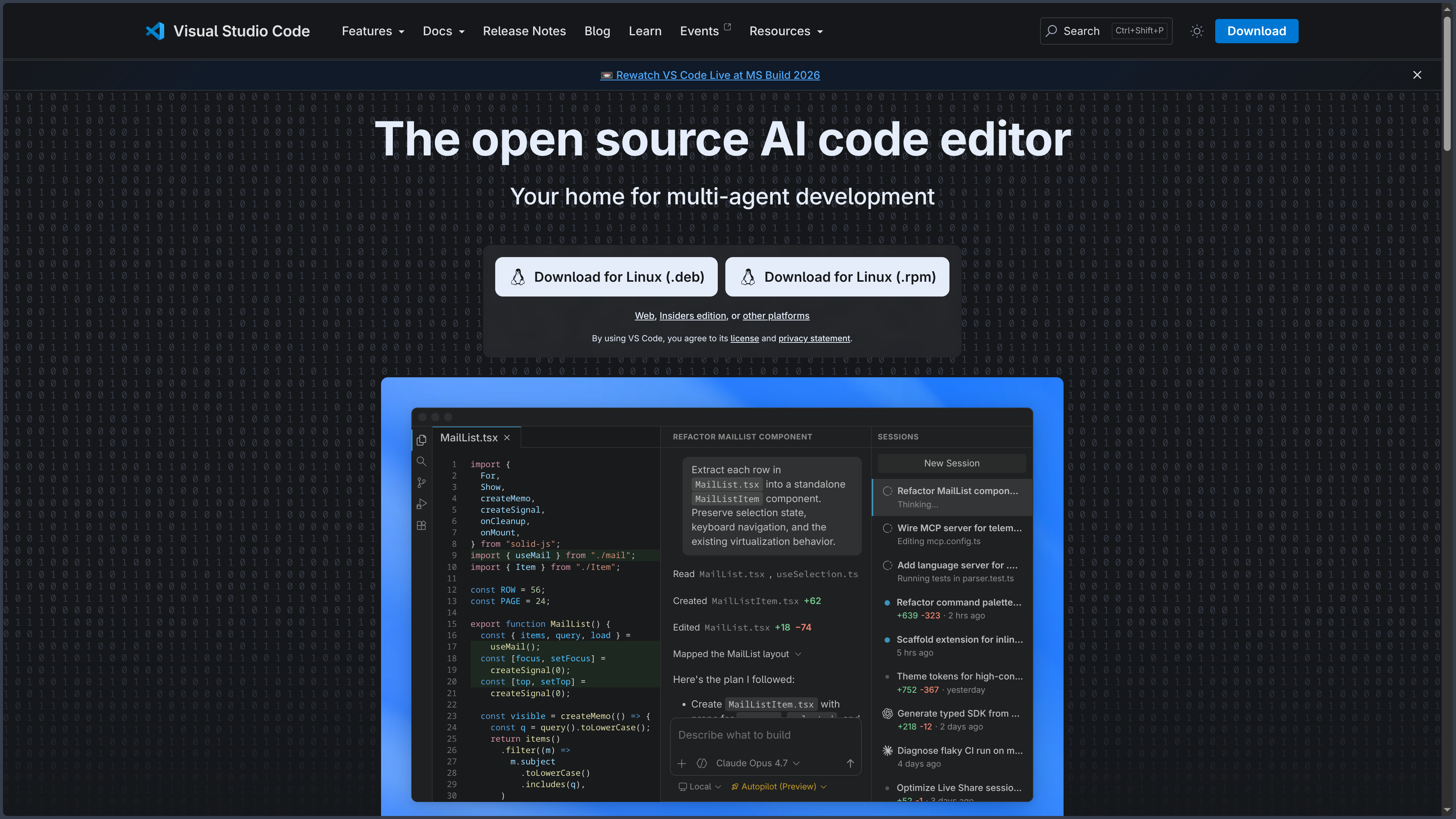 Visual Studio Code screenshot