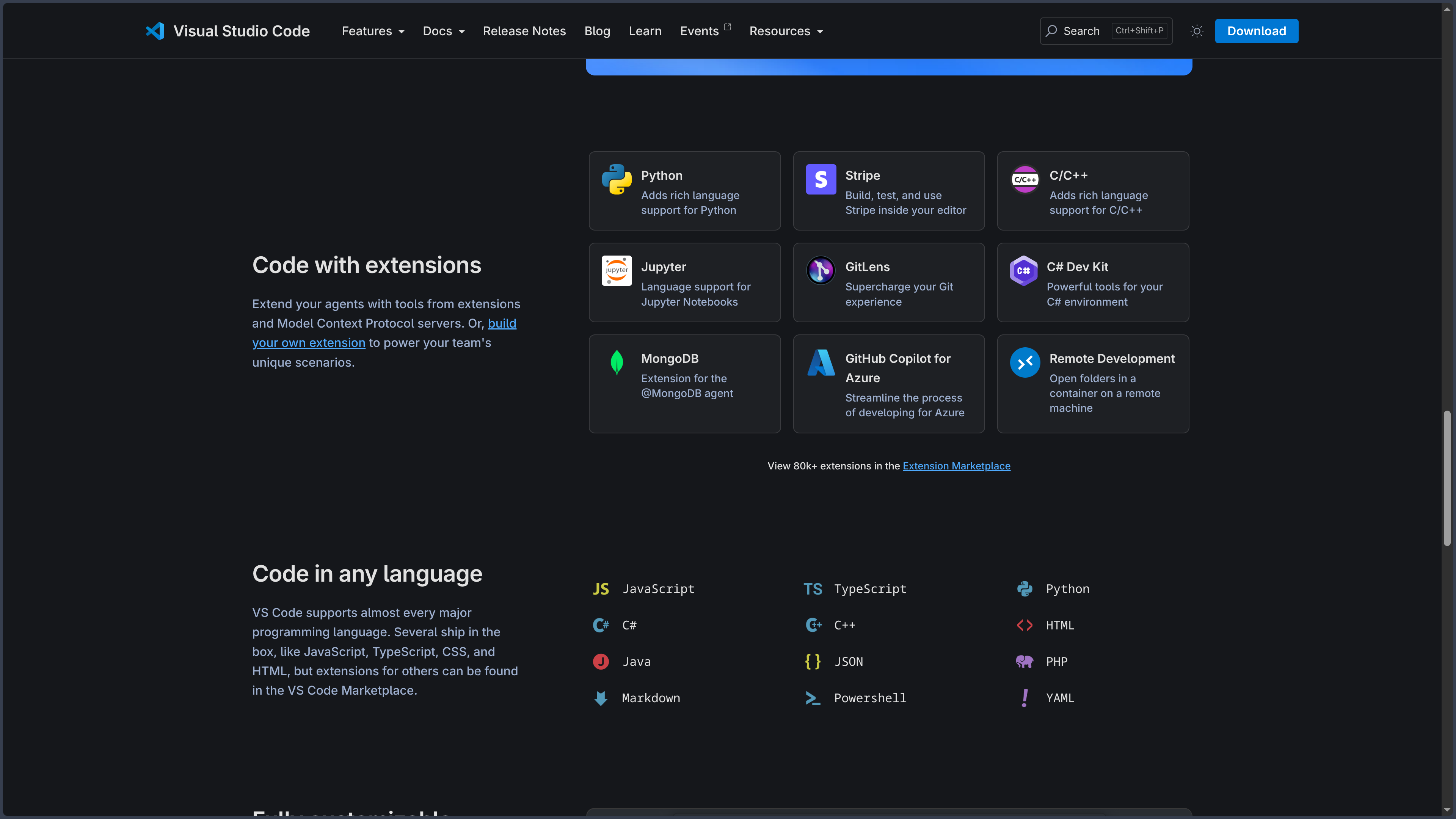 Visual Studio Code screenshot
