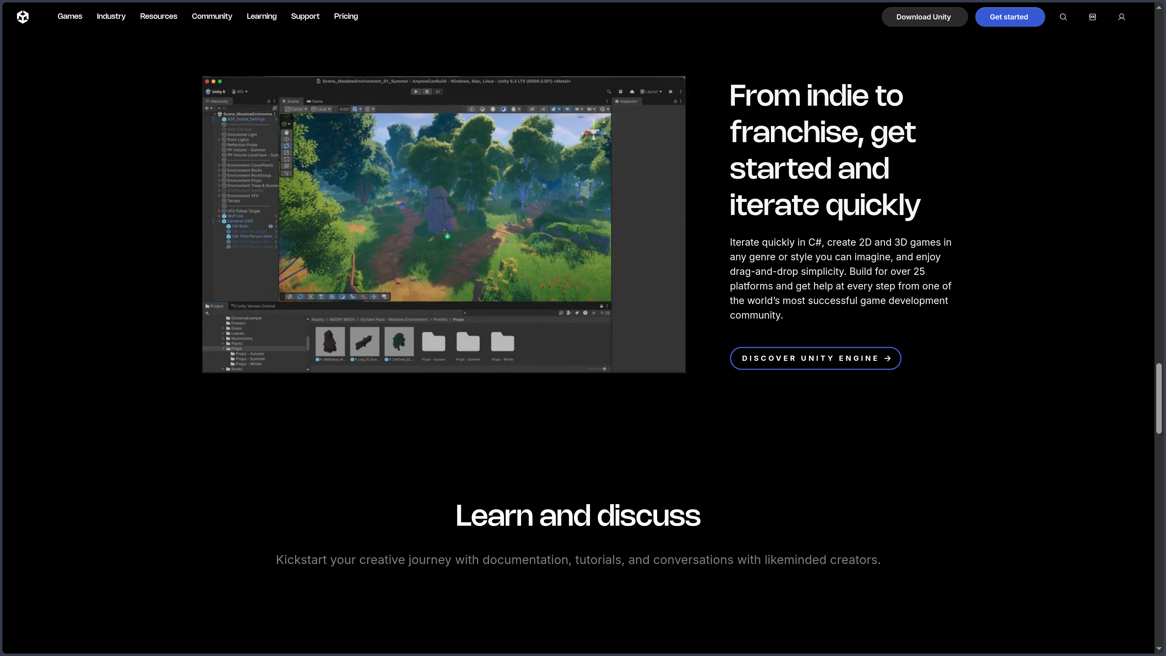 Unity screenshot