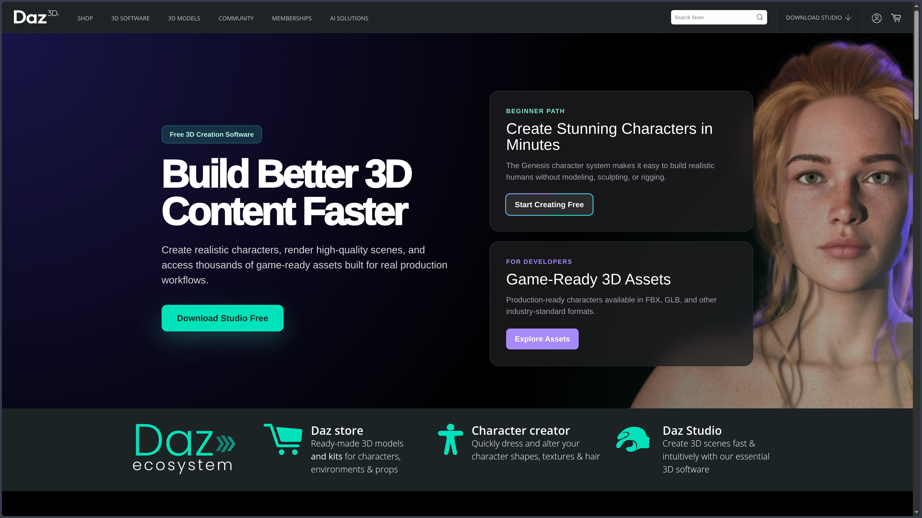 Daz Studio screenshot
