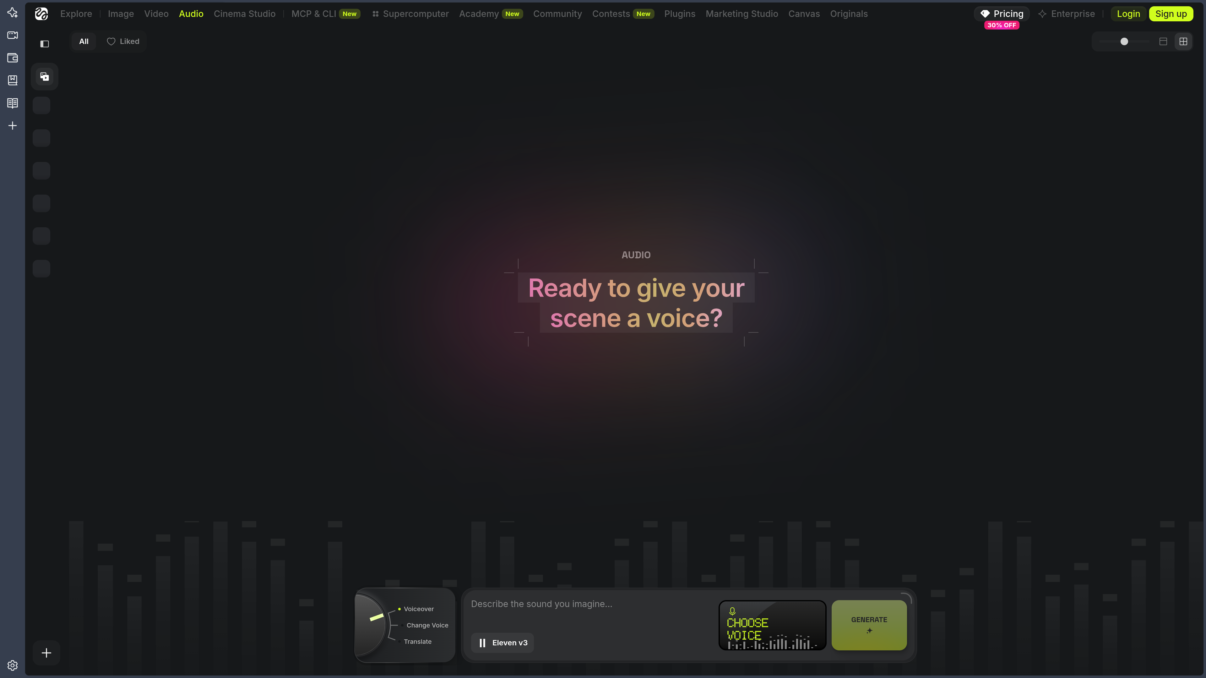 Higgsfield AI screenshot
