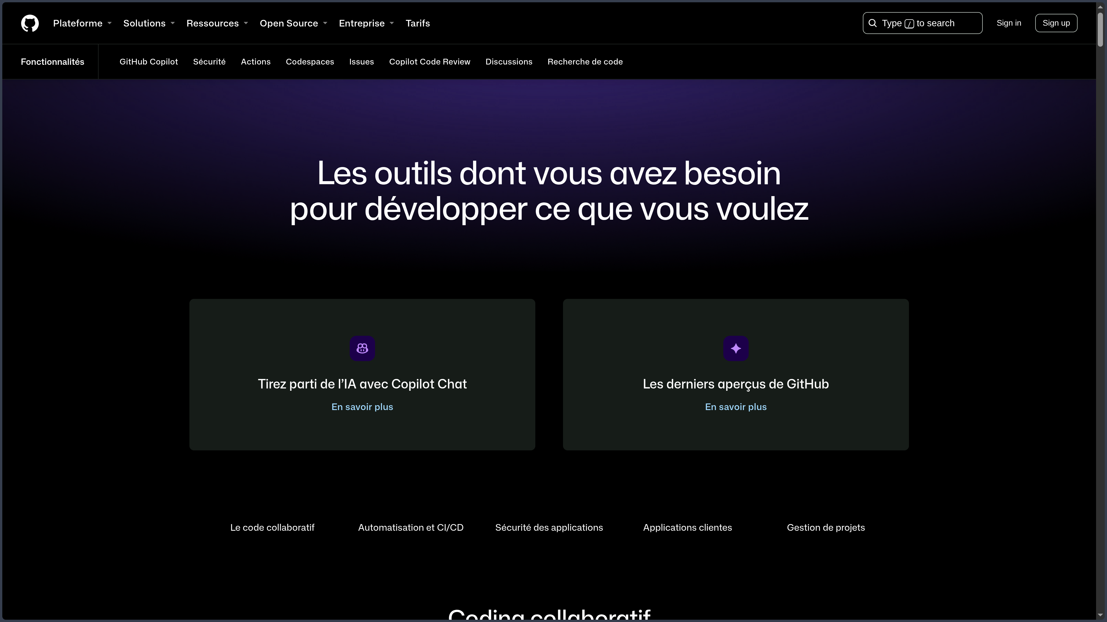GitHub screenshot