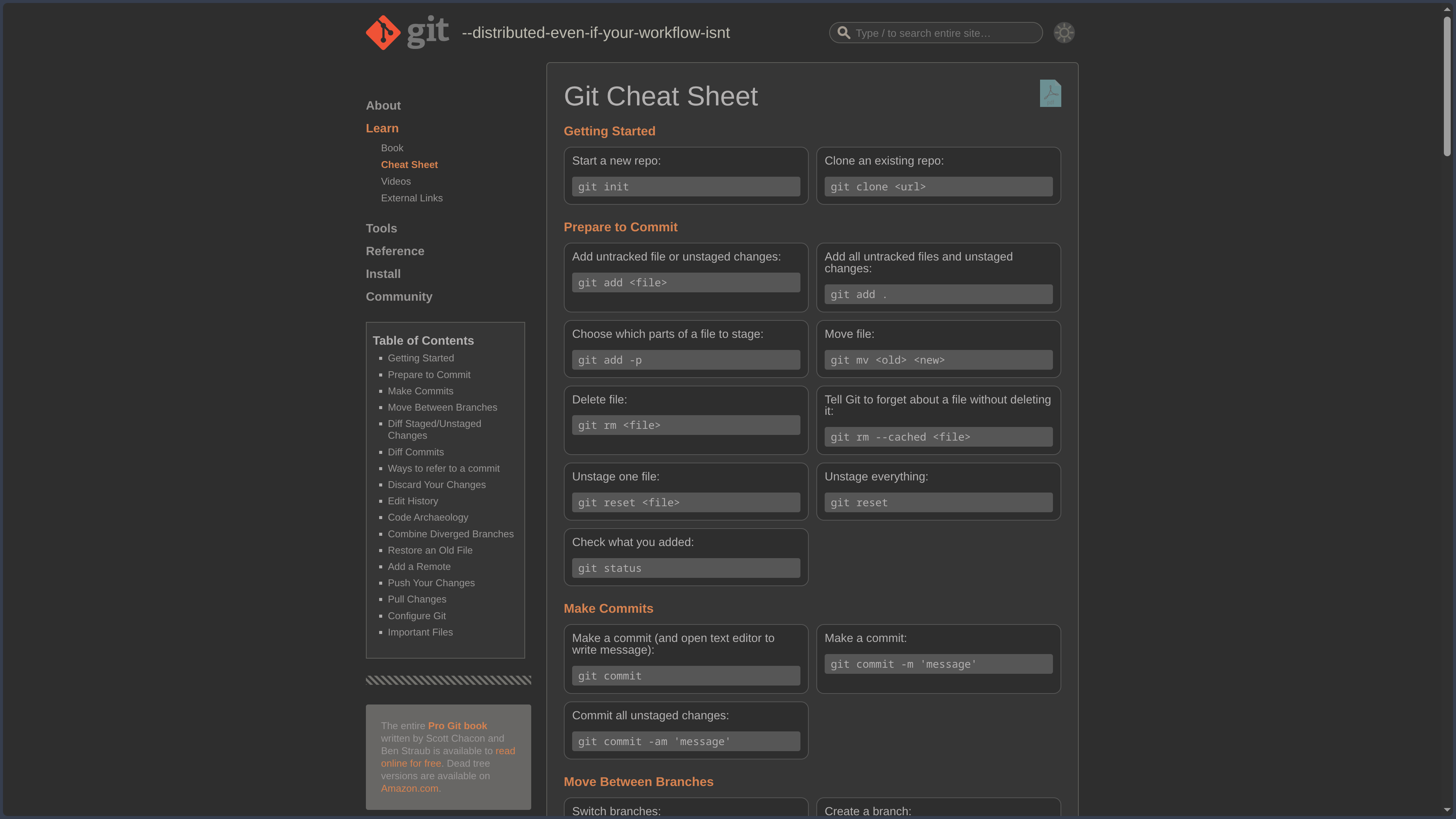 Git screenshot