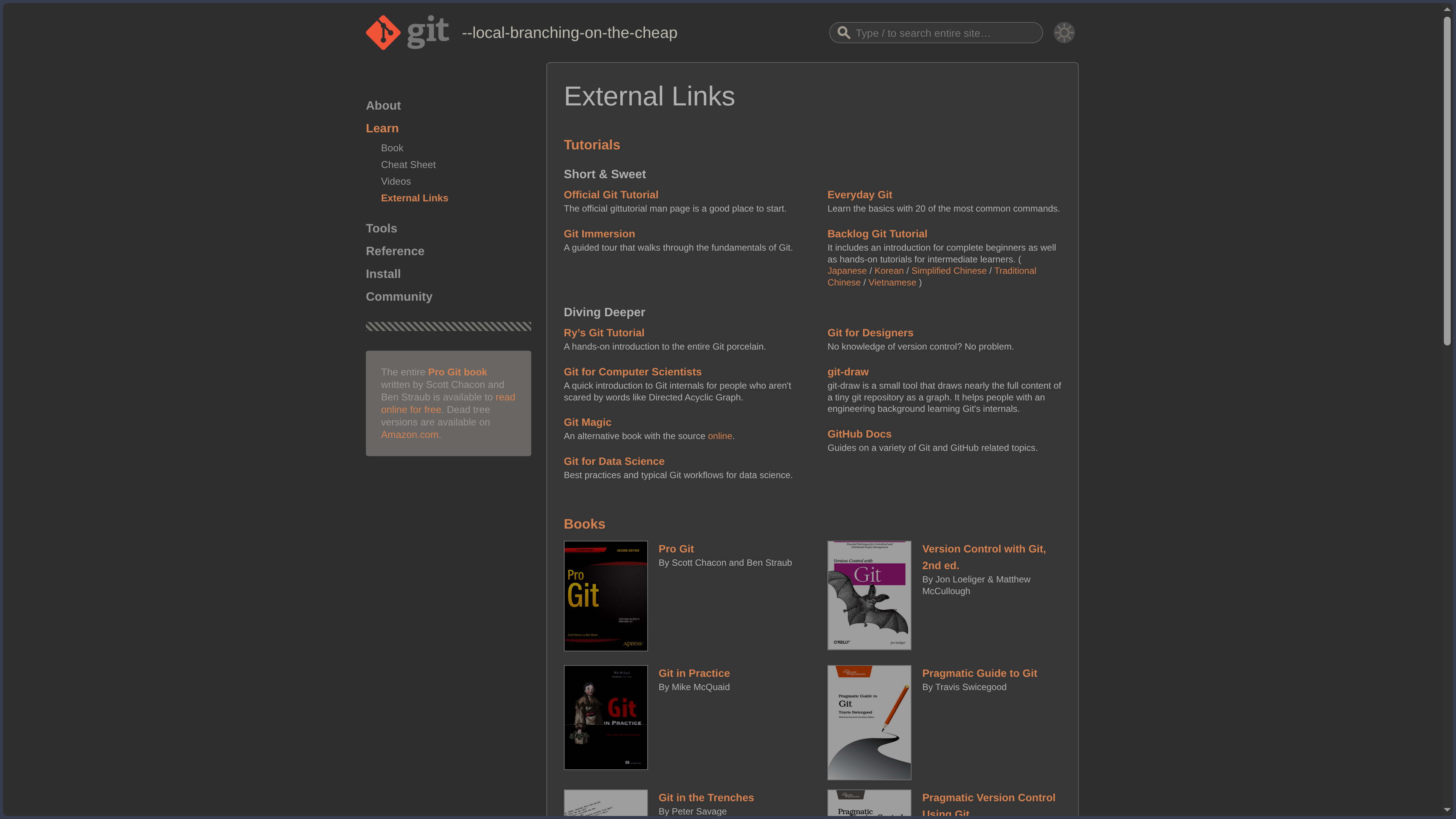 Git screenshot