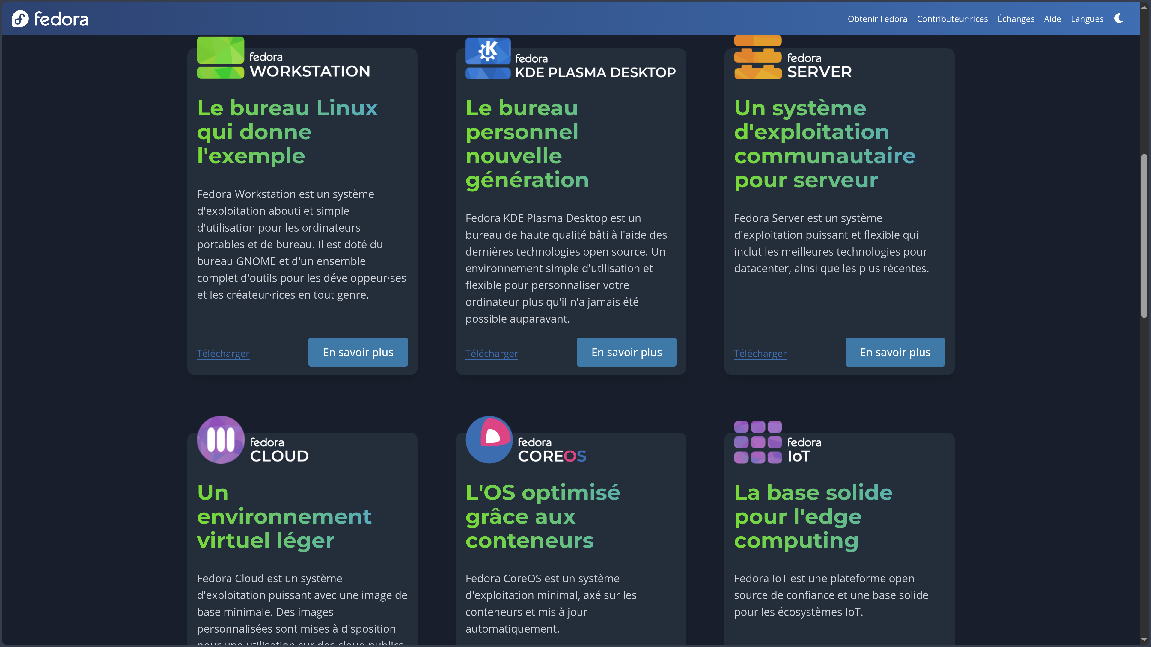 Fedora Linux screenshot