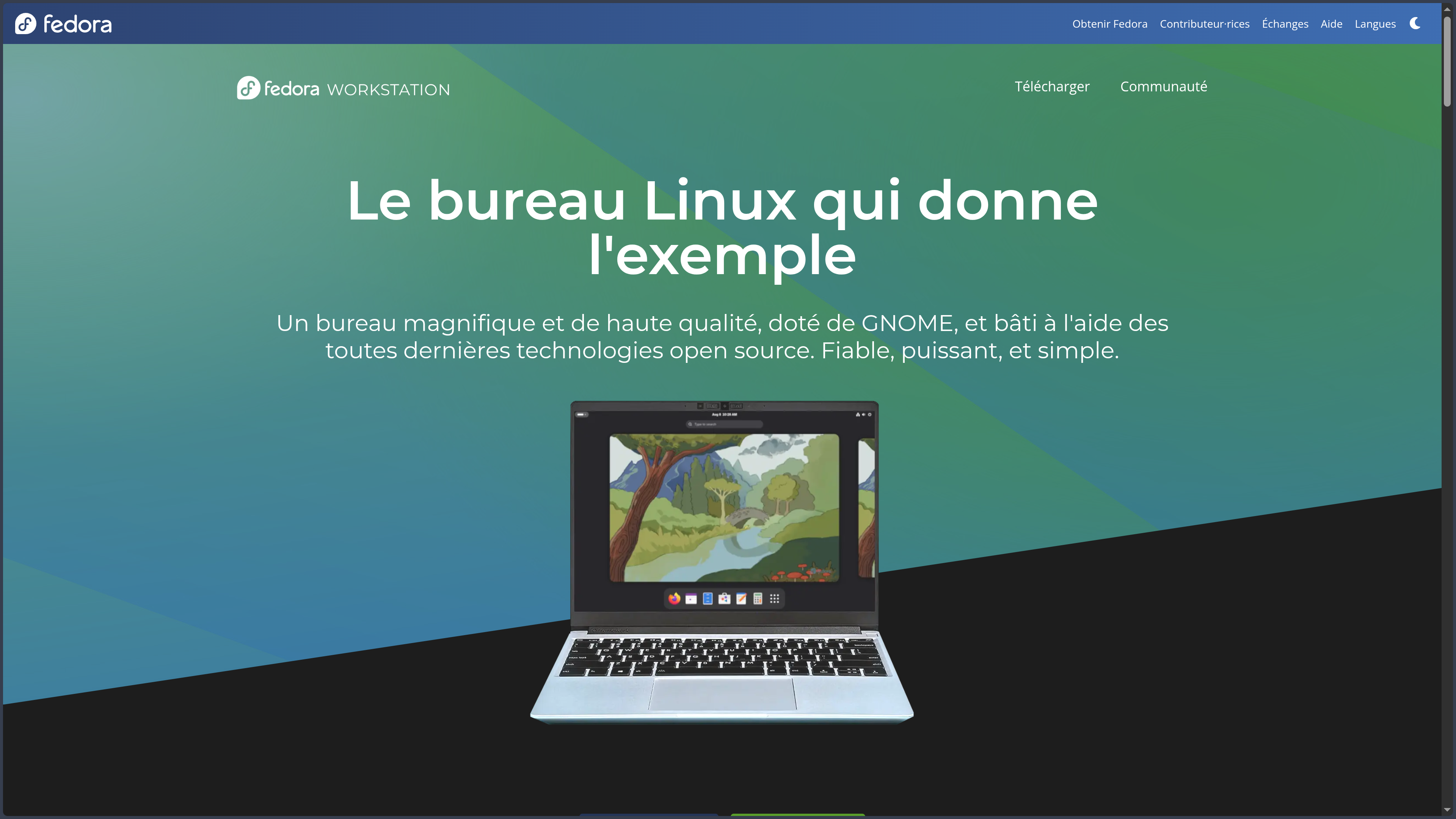 Fedora Linux screenshot