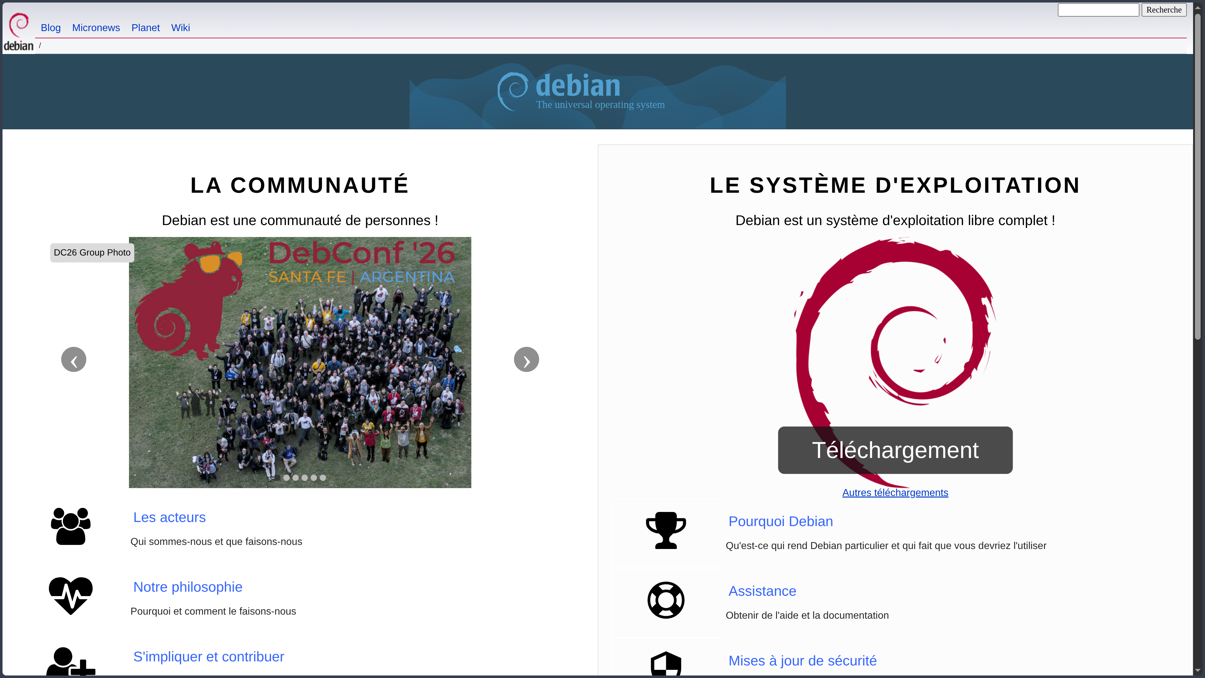 Debian screenshot