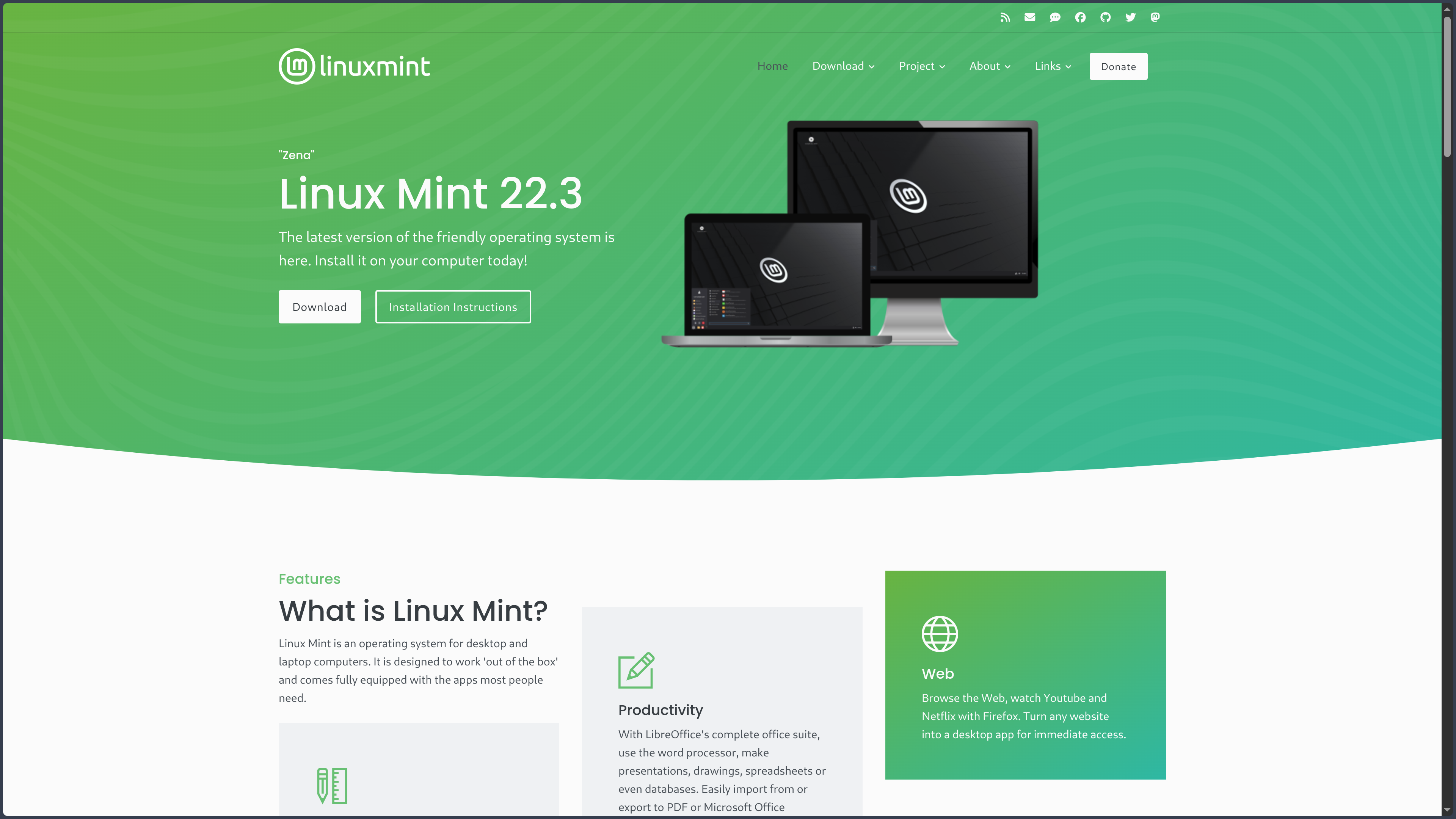 Linux Mint screenshot