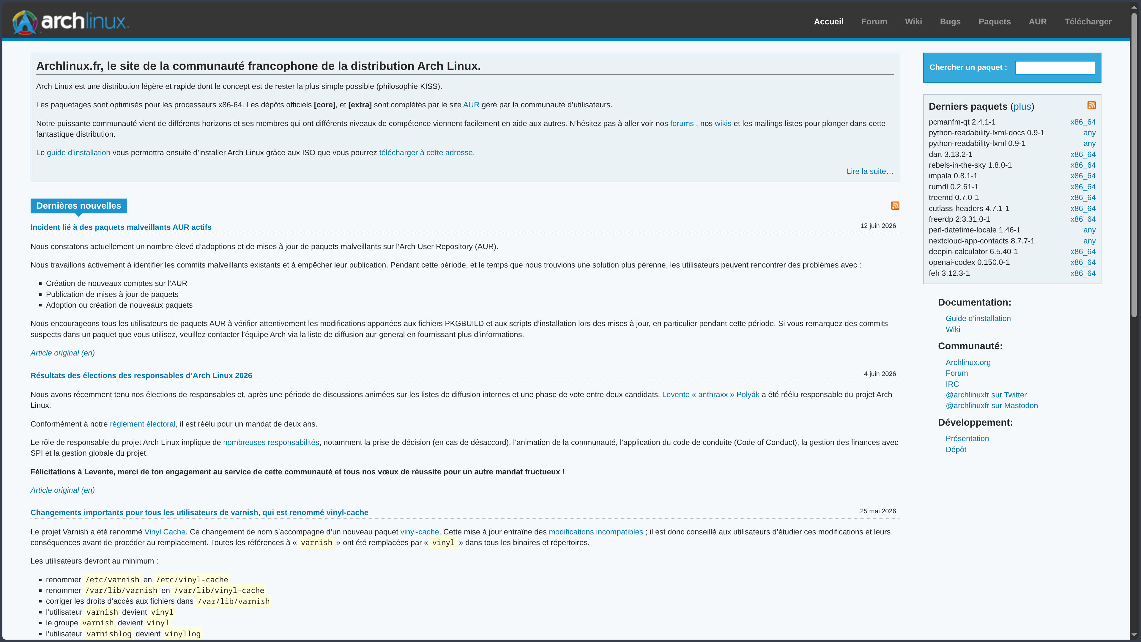Arch Linux screenshot