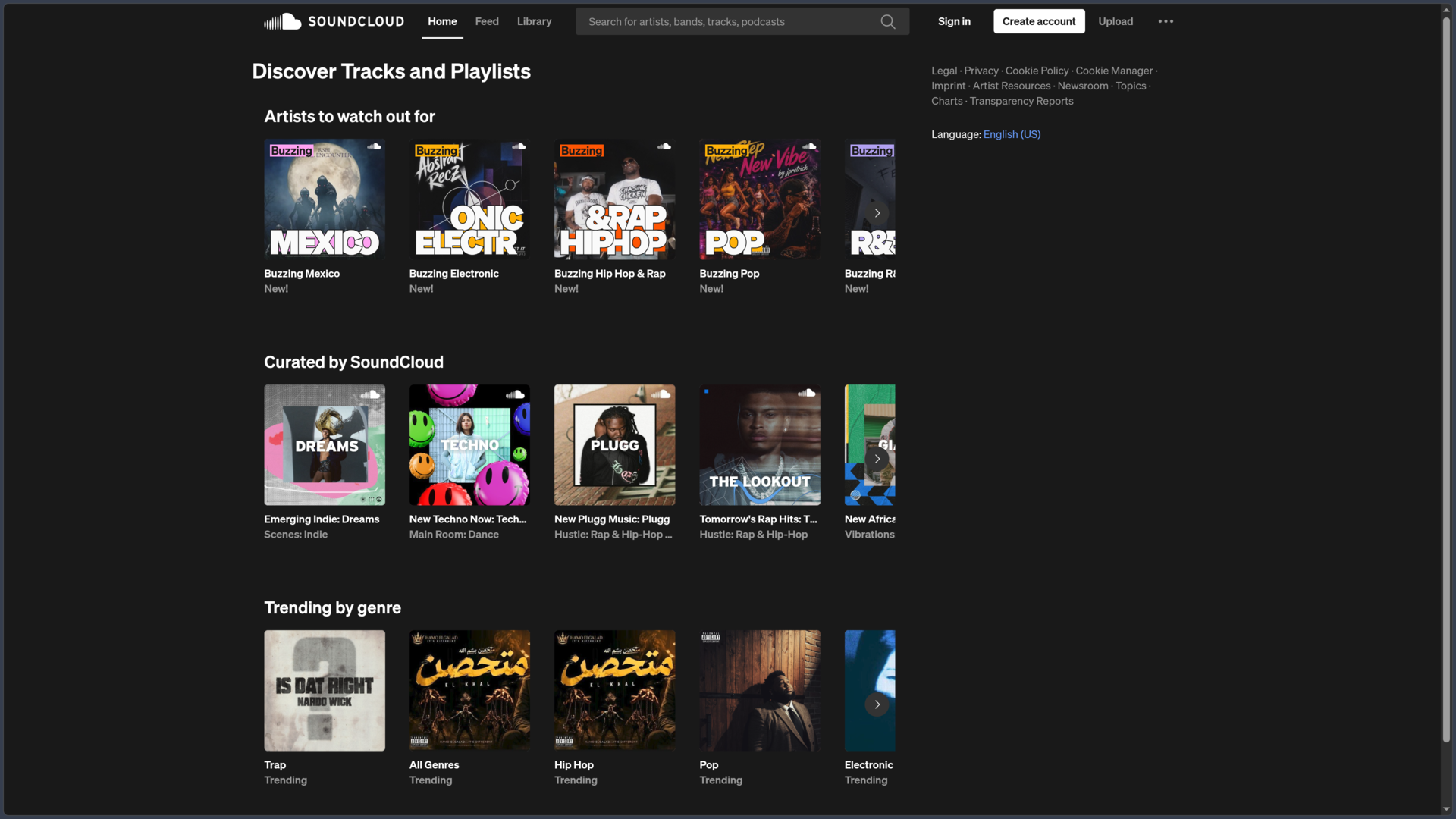 SoundCloud screenshot