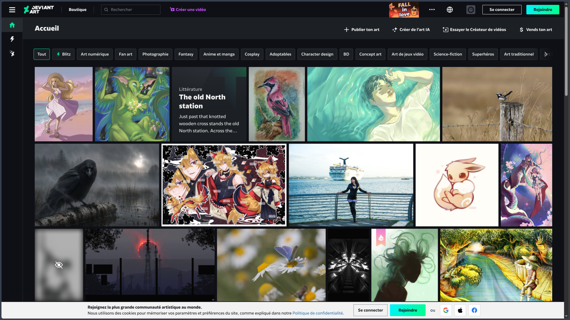 DeviantArt screenshot