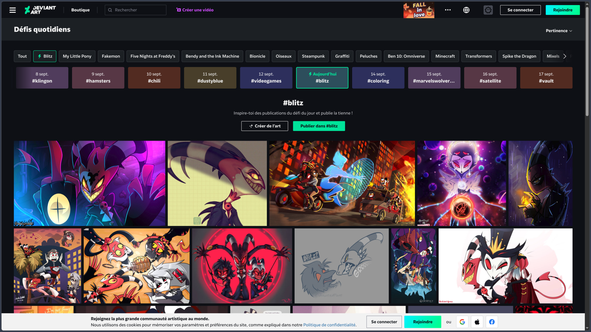 DeviantArt screenshot