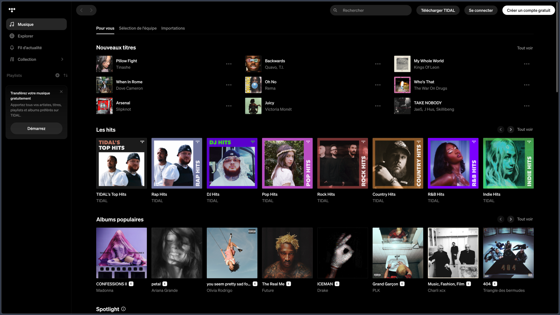 TIDAL screenshot