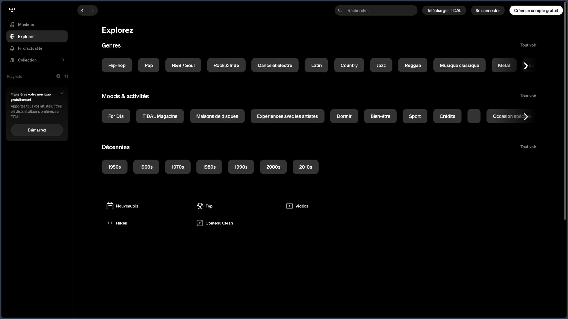 TIDAL screenshot
