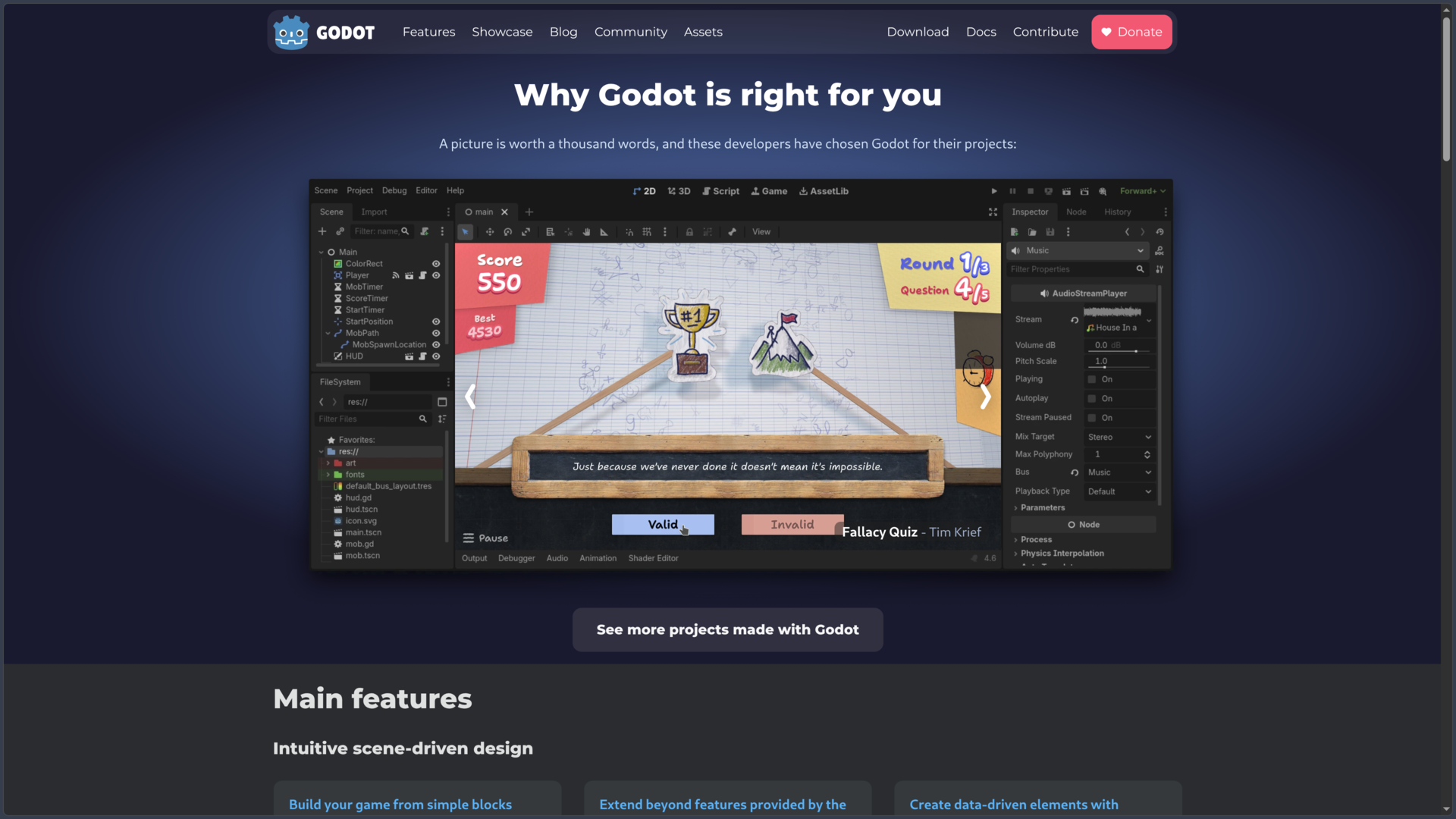 Godot Engine screenshot