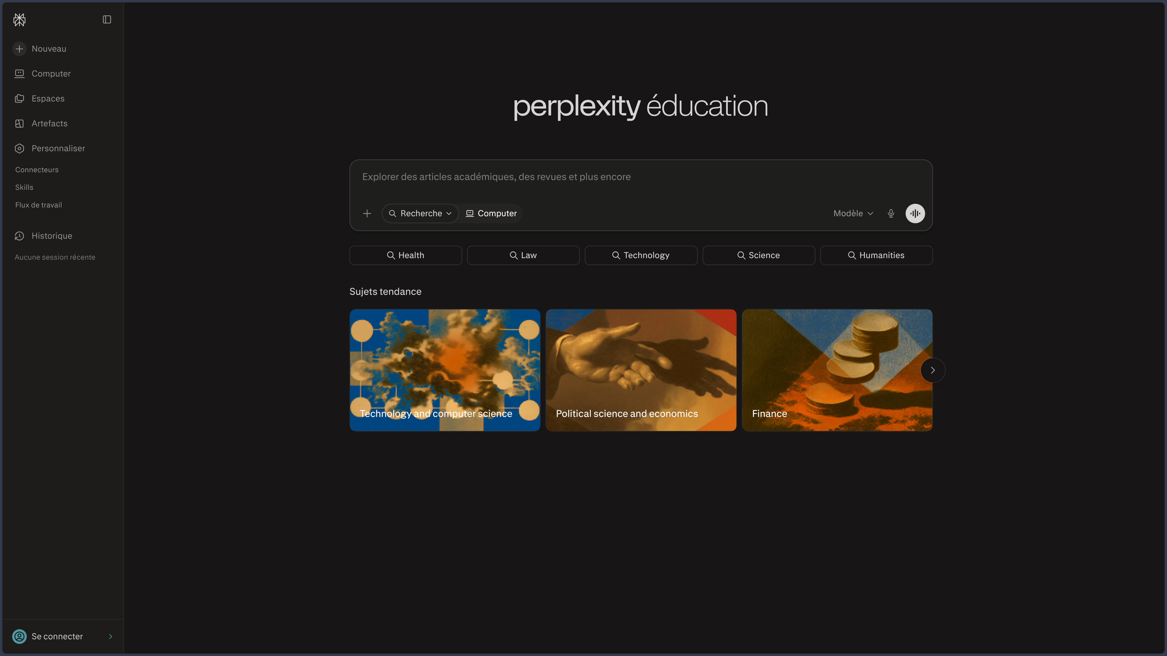 Perplexity screenshot