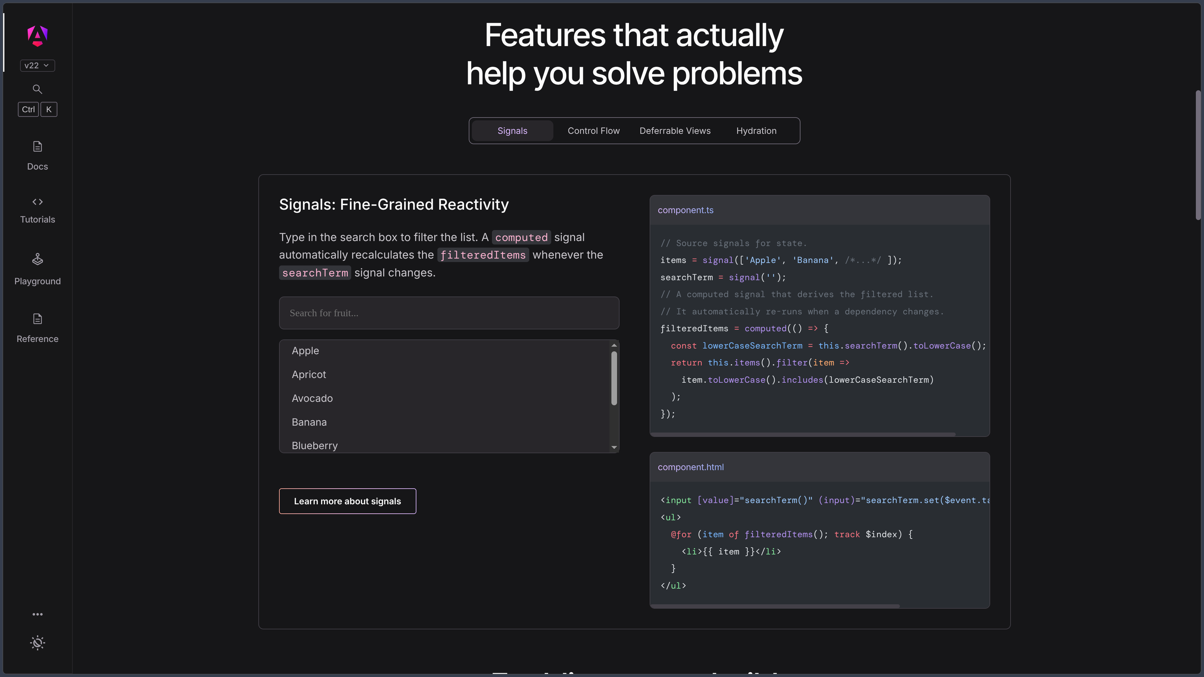 Angular screenshot