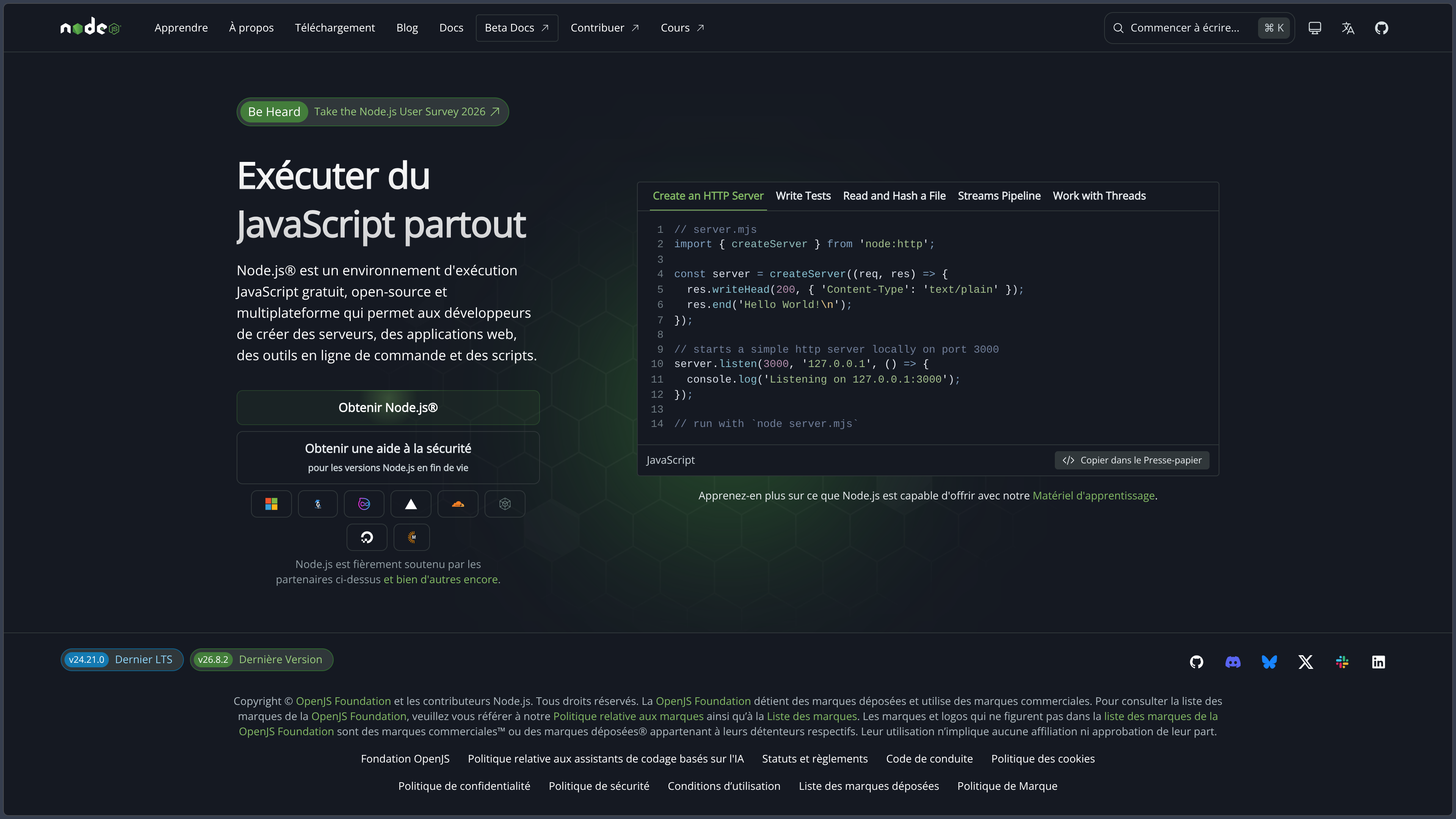 Node.js screenshot