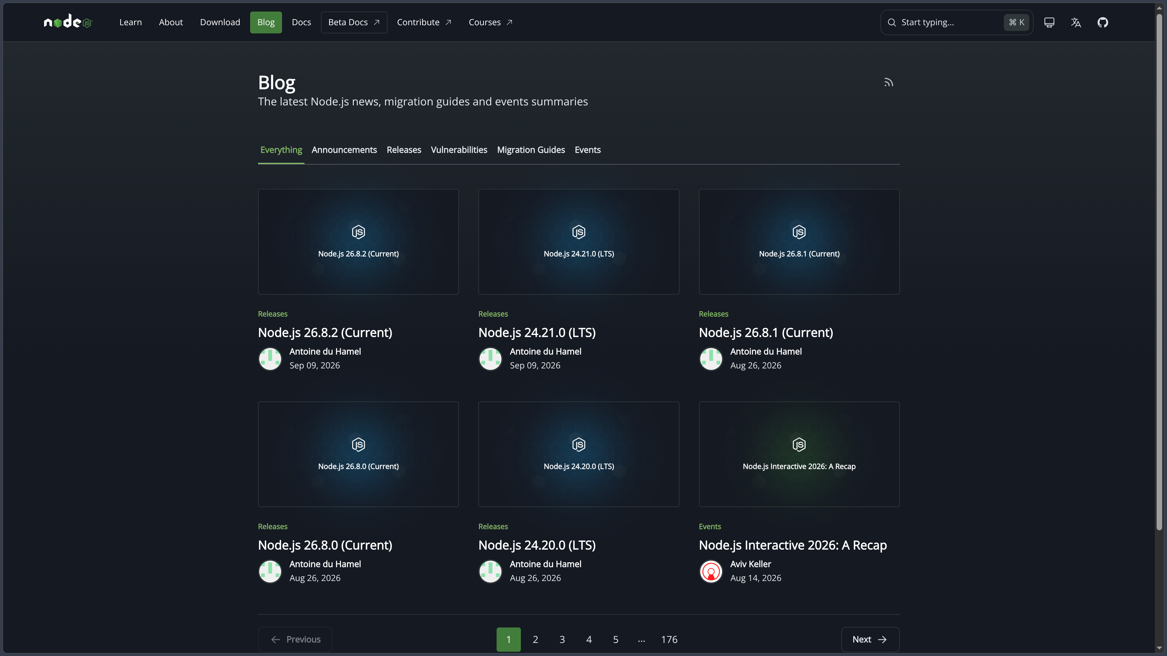 Node.js screenshot