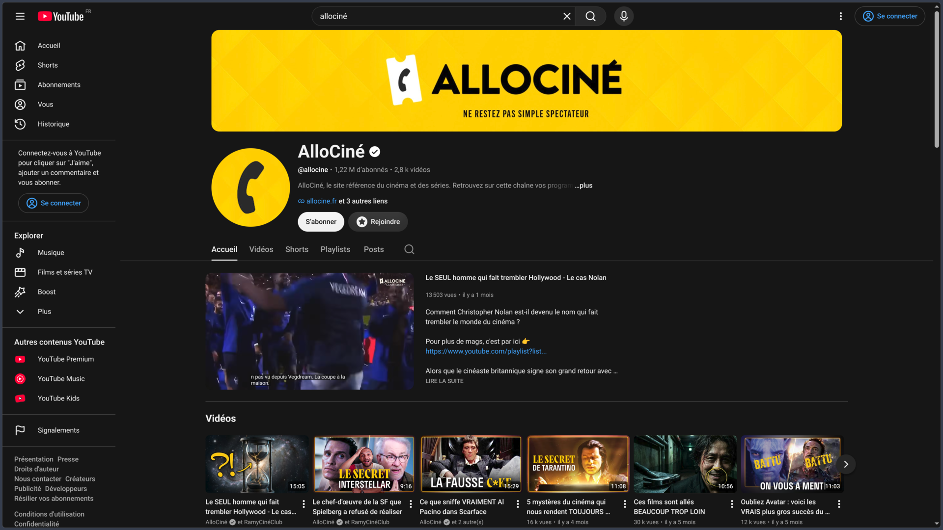 YouTube screenshot