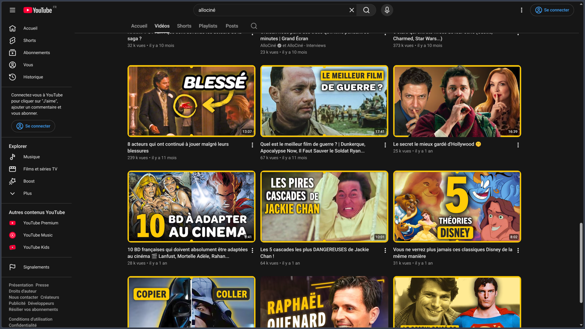 YouTube screenshot