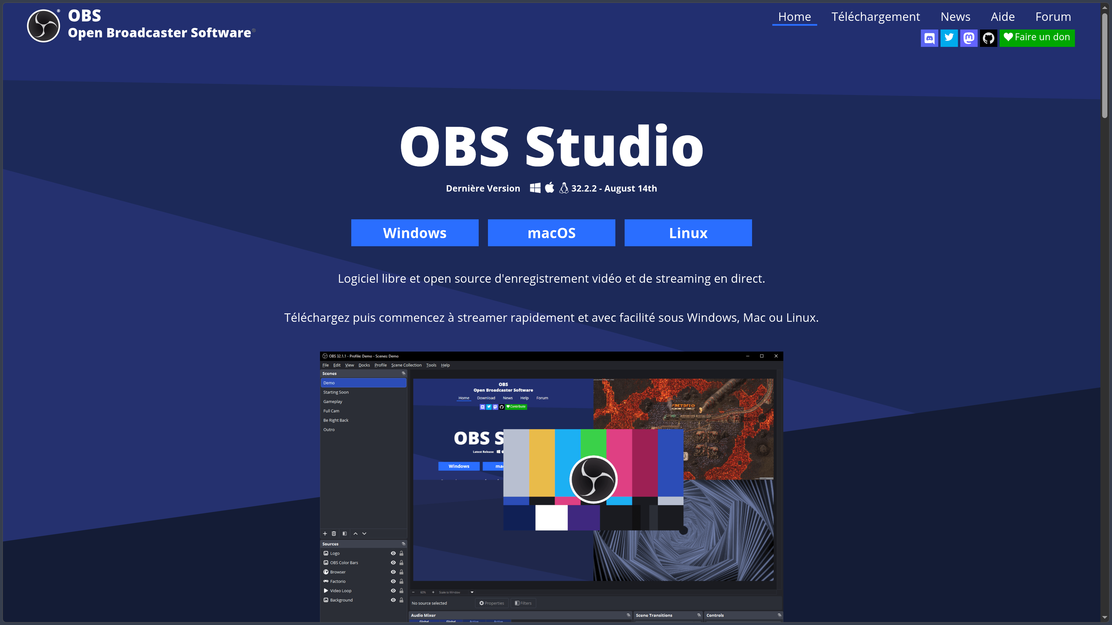 OBS Studio screenshot