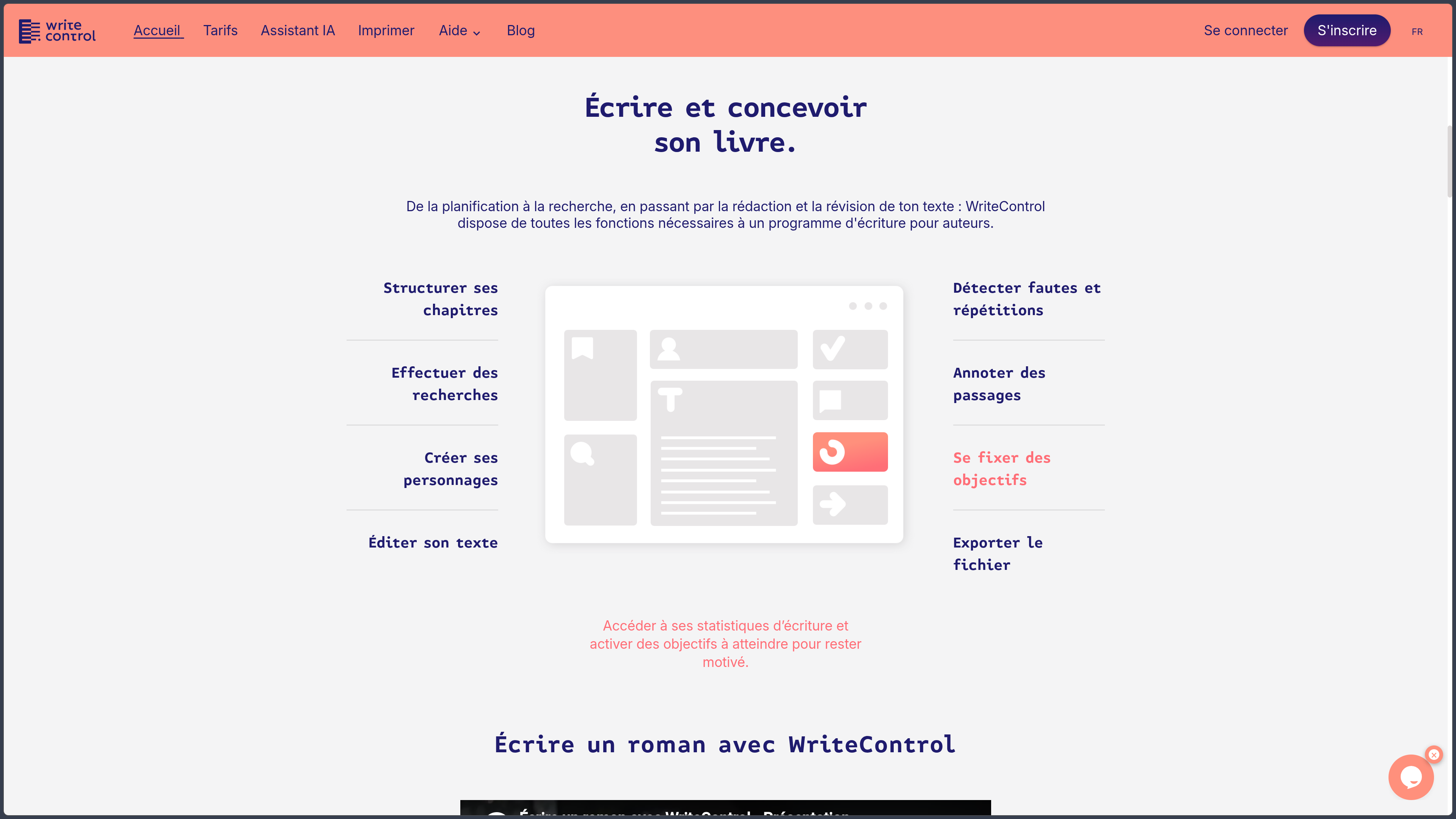 WriteControl screenshot