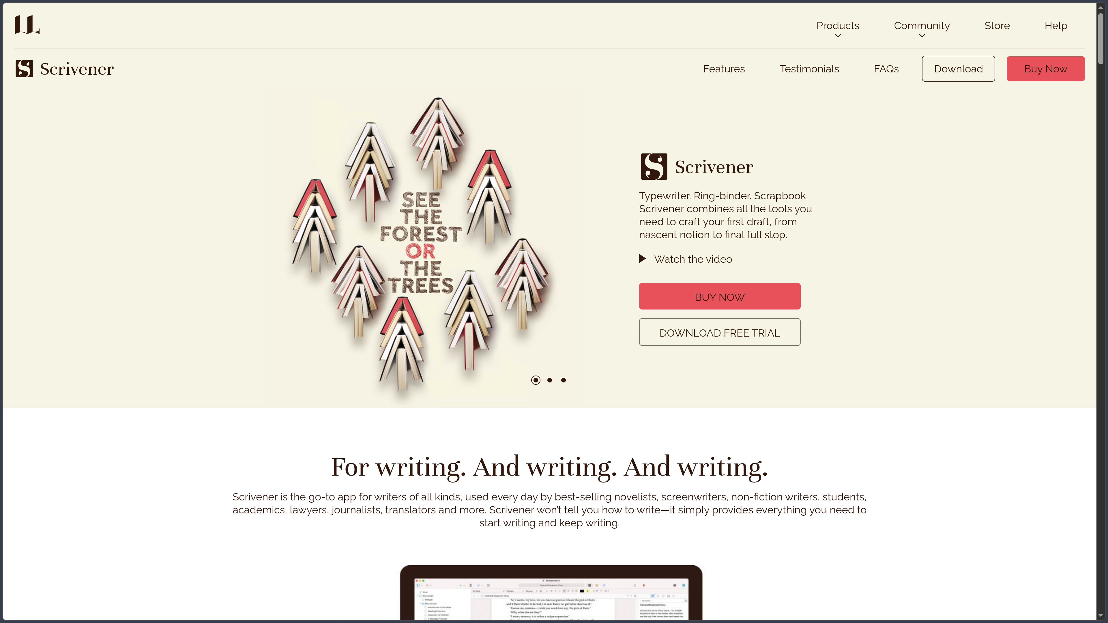 Scrivener screenshot